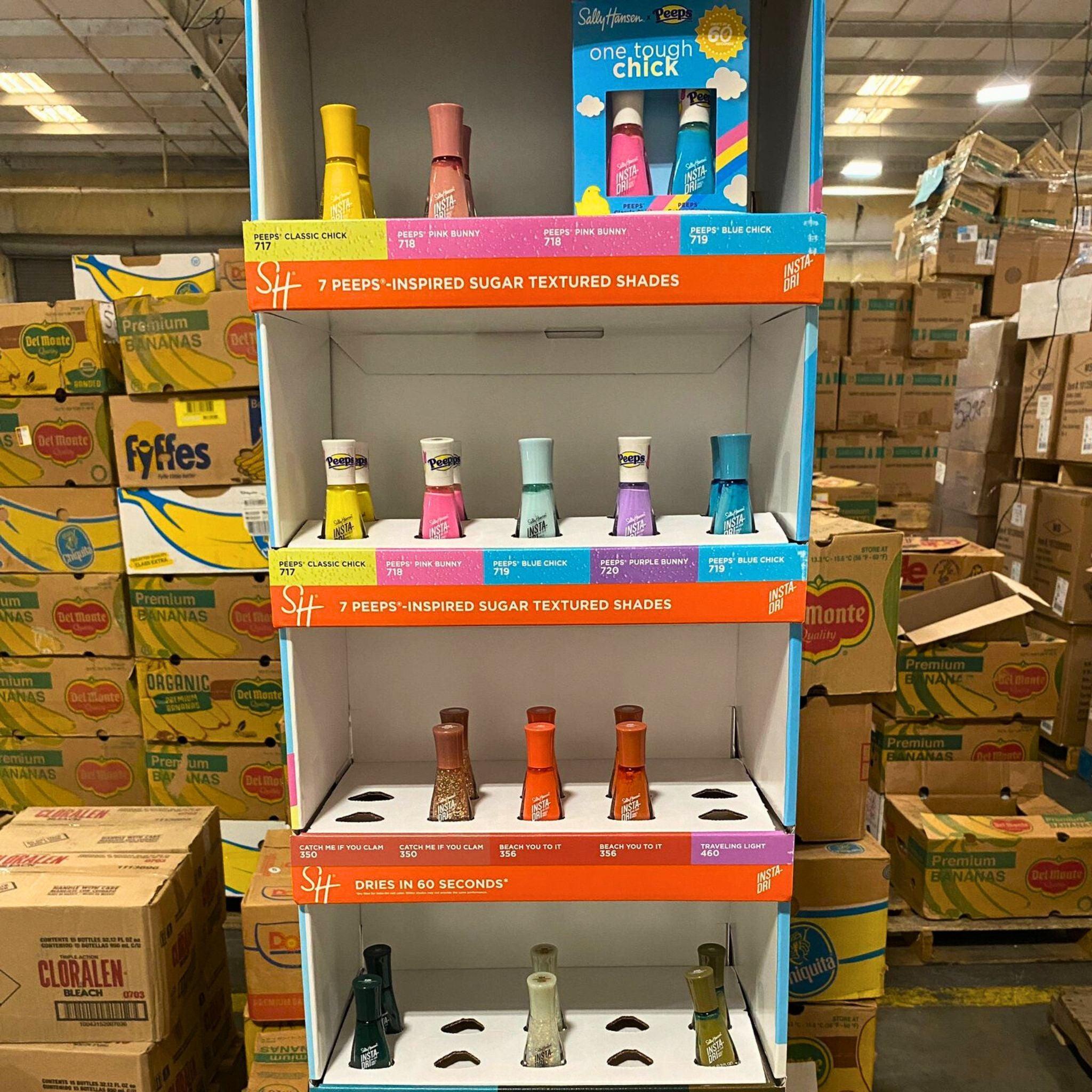 Sally Hansen x Peeps Insta Dri Fast-Drying Nail Polish - 360 Piece Palette (6 Displays) - Perfect for Easter Nail Art, Spring Manicures & Salon Use
