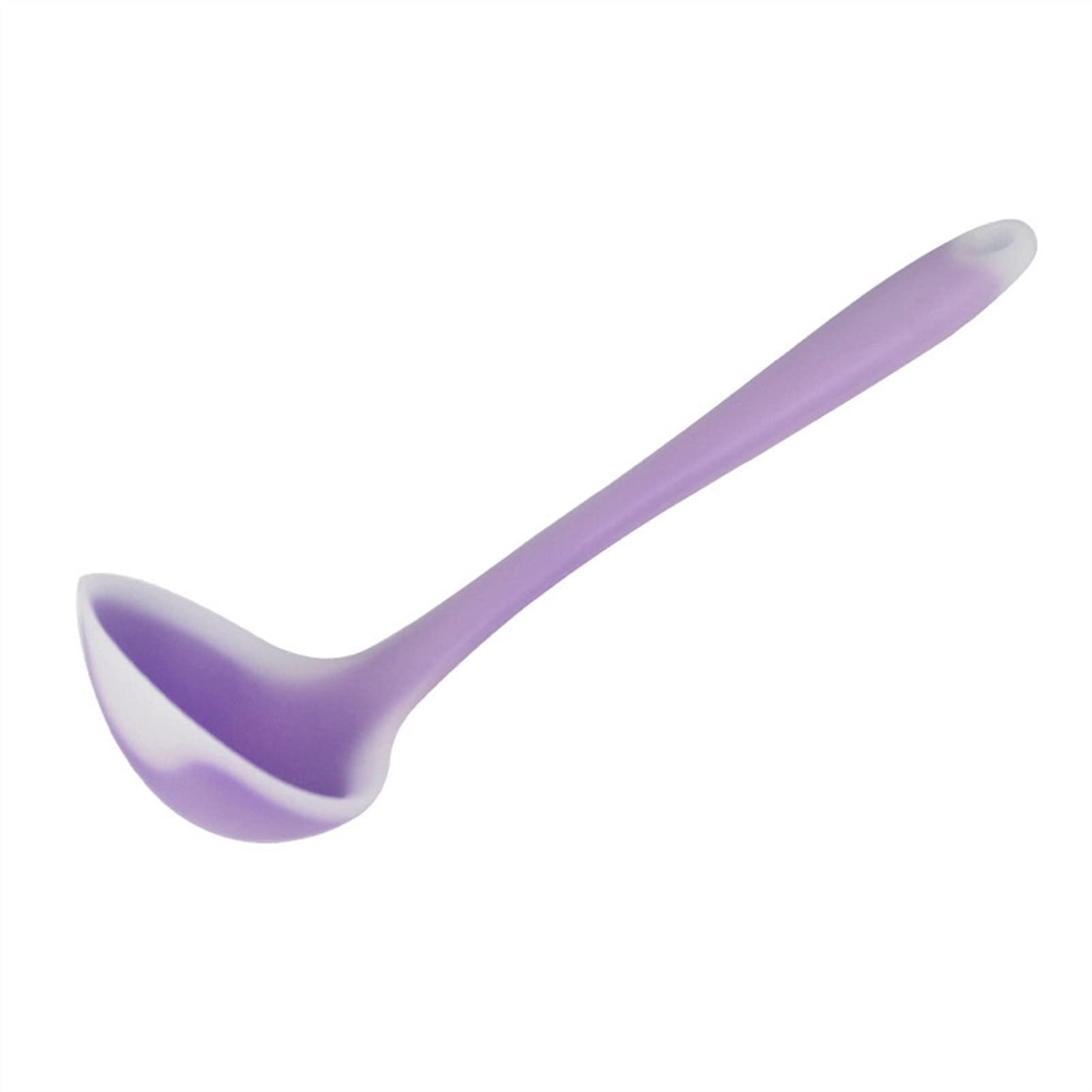 Translucent Silicone Spoon - Nonstick, Heat-Resistant Cooking Utensil for Soup, Sauce & Baking - Purple Kitchen Tool - Perfect for Stirring, Serving & Meal Prep
