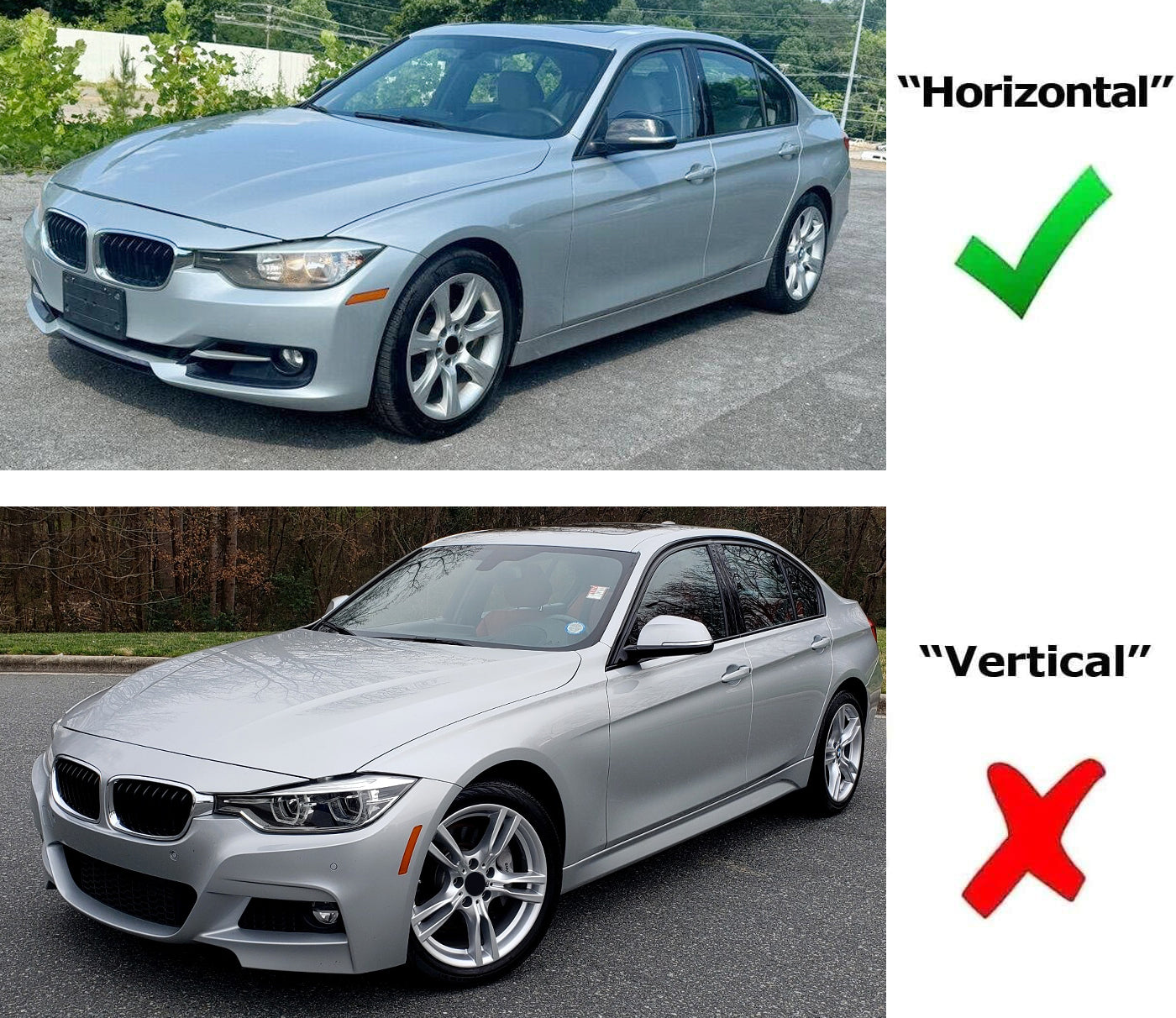 Clear Lens White LED Bumper Side Marker Lights Replacement for BMW 3 Series 2012-2015 Pre-LCI Models - Upgrade Your Car's Style & Visibility for Night Driving