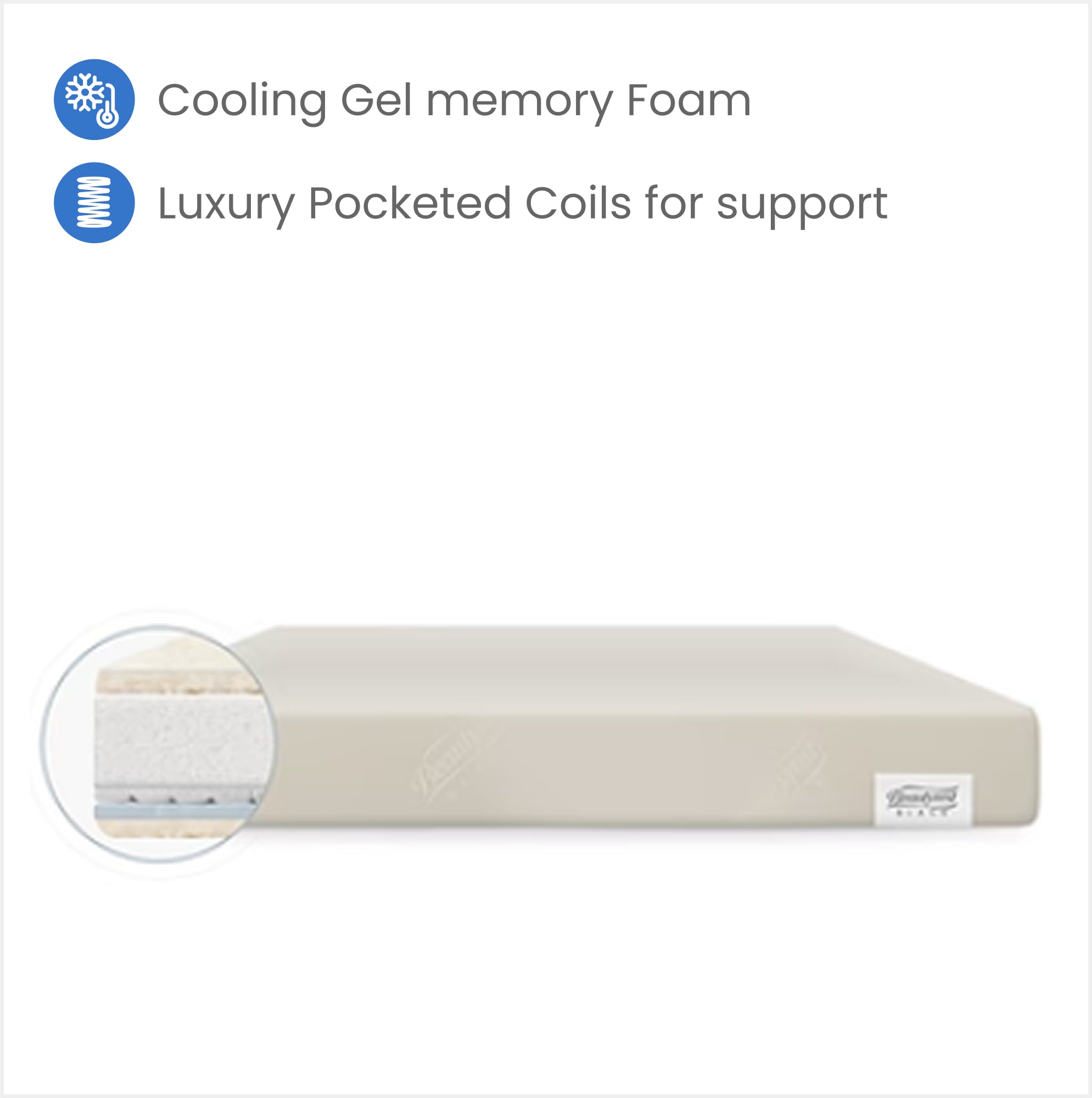 Beautyrest Black AIRCOOL Two Stage Crib & Toddler Mattress - Premium Cooling Baby Mattress for Comfortable Sleep | Perfect for Nursery & Daycare Use