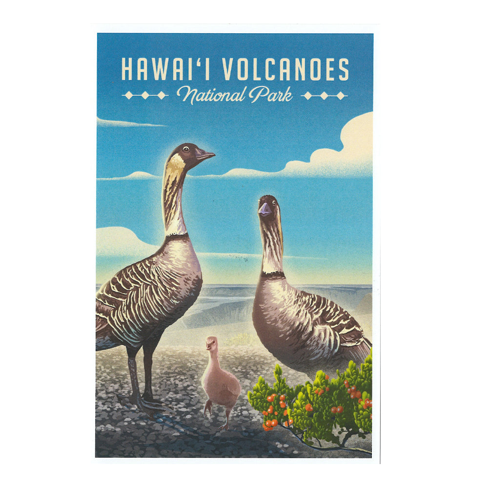 Vintage Nene Bird Art Print - Tropical Hawaiian Wall Decor for Home, Office & Gifts | Perfect for Living Room, Bedroom & Nursery