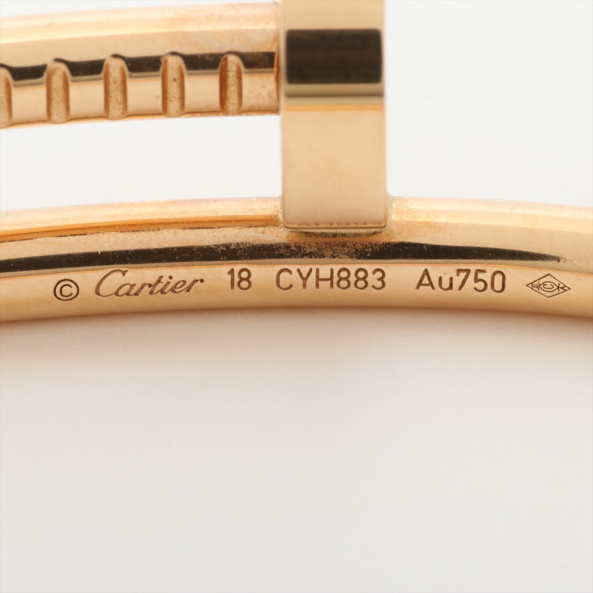 Cartier Juste Un Clou JUC 18 Size Pink Gold Bracelet for Women - Luxury Nail Design Bangle for Everyday Wear & Special Occasions