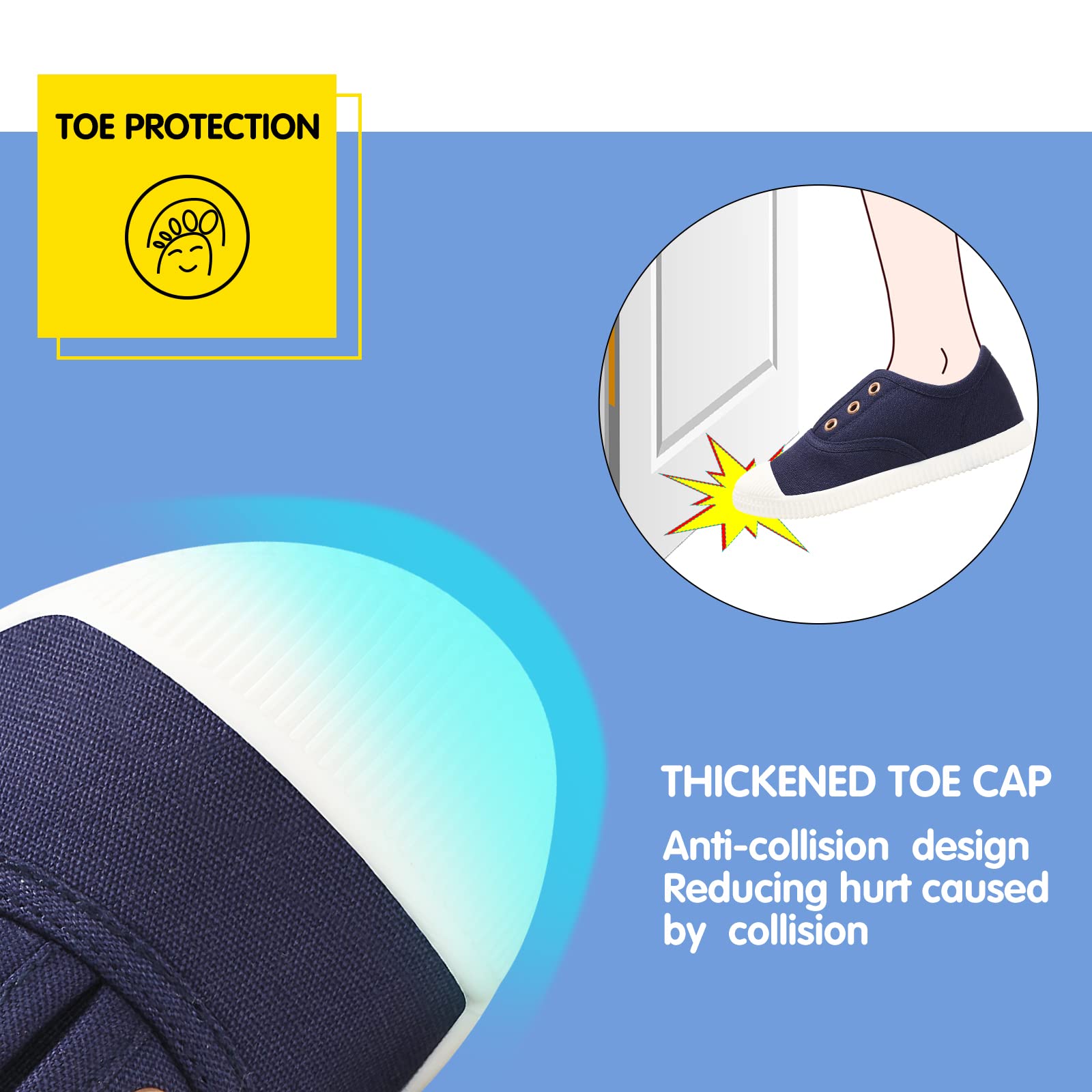 **Toddler Canvas Sneakers for Boys & Girls - Lightweight Slip-On Comfortable Kids Shoes for Running, Tennis & Casual Wear (Toddler/Little Kids/Big Kids) - Perfect for Playtime, School & Everyday Adventures**
