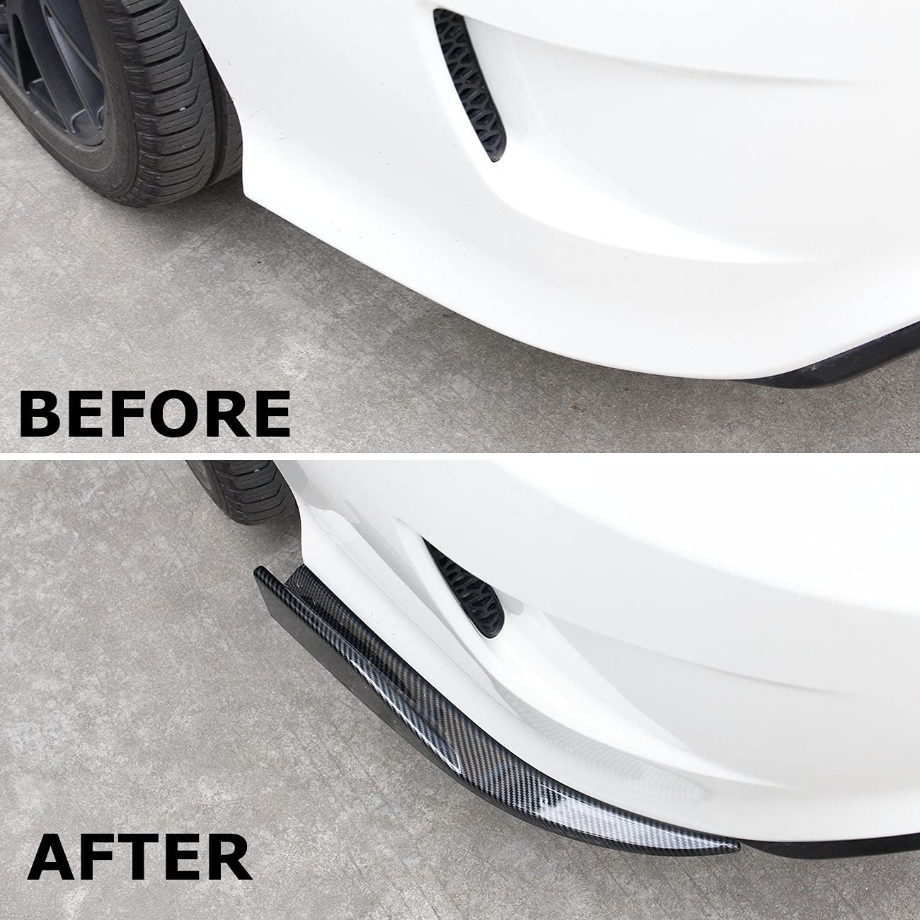 Carbon Fiber Rear Bumper Spoiler Lip for Dodge Charger 2015-2021 - Black Diffuser Splitter Protector | Enhances Aerodynamics & Style for Street Racing & Car Shows