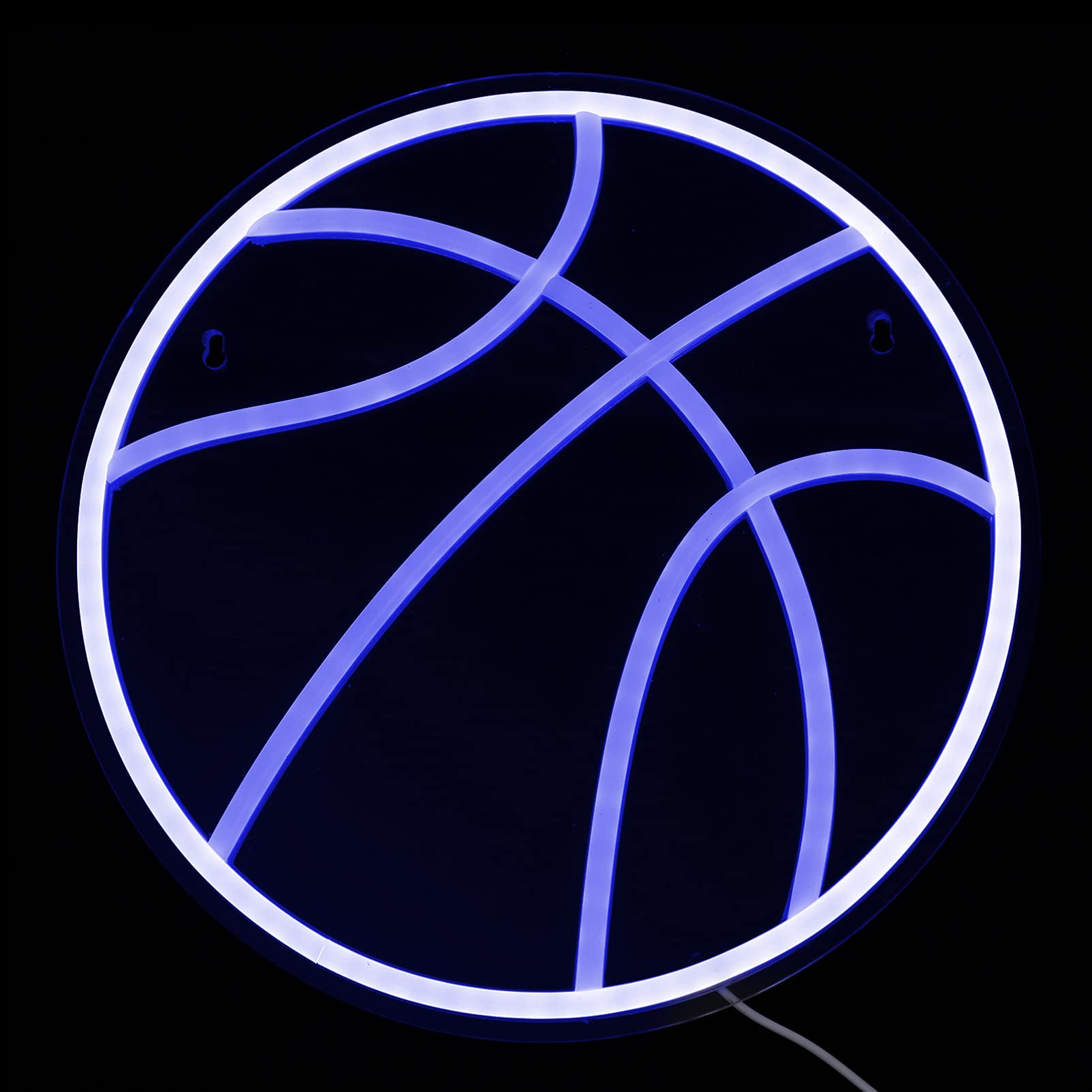 OSALADI Basketball LED Neon Night Light - Motion Sensor Lamp for Boys Room, Creative PVC Basketball Neon Sign Light for Bedroom Decor, Game Room Lighting, Sports Theme Gifts