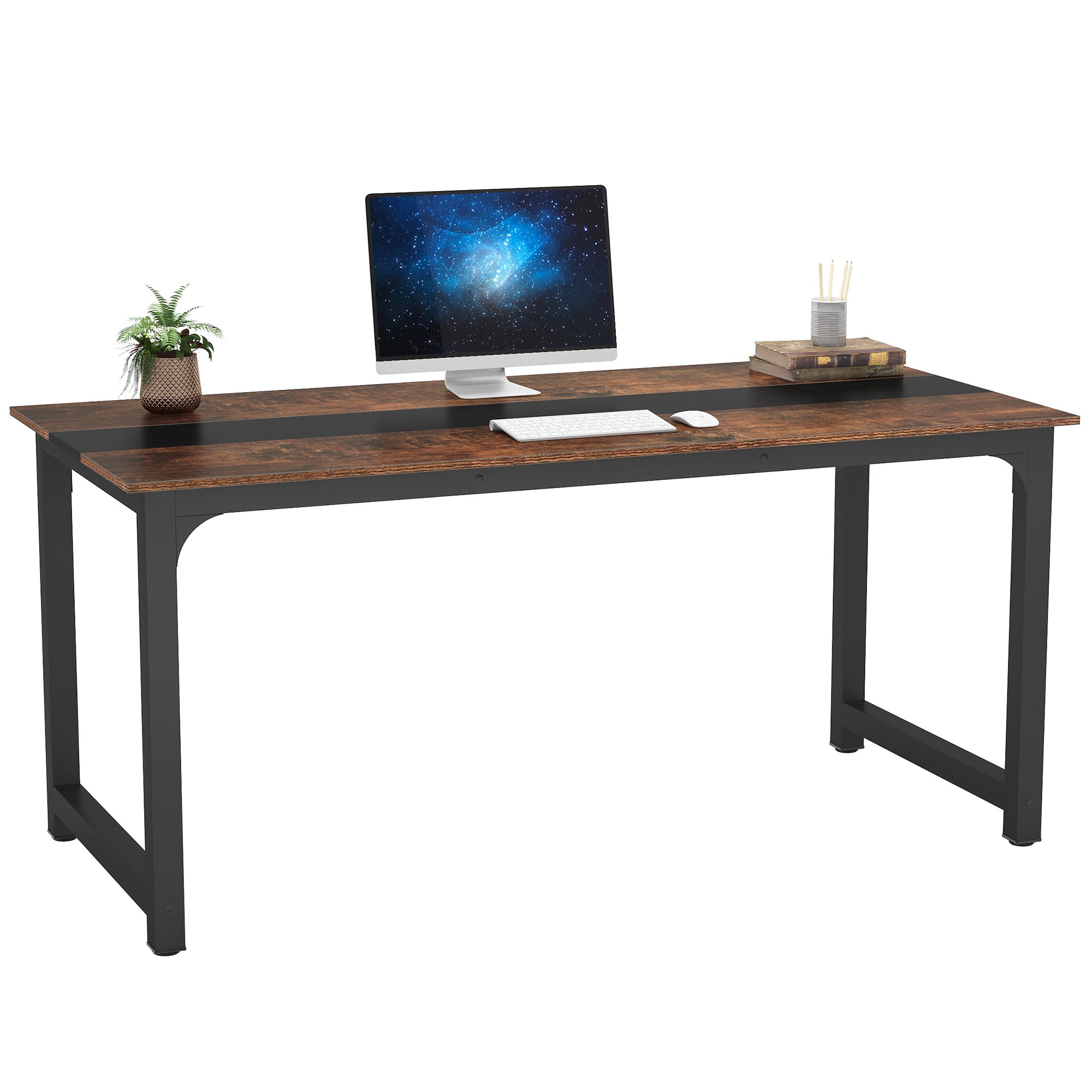 Modern Rectangular Conference Table - Office Meeting Desk with Durable Work Surface for Home & Business Use | Perfect for Meetings, Presentations & Collaborative Workspaces