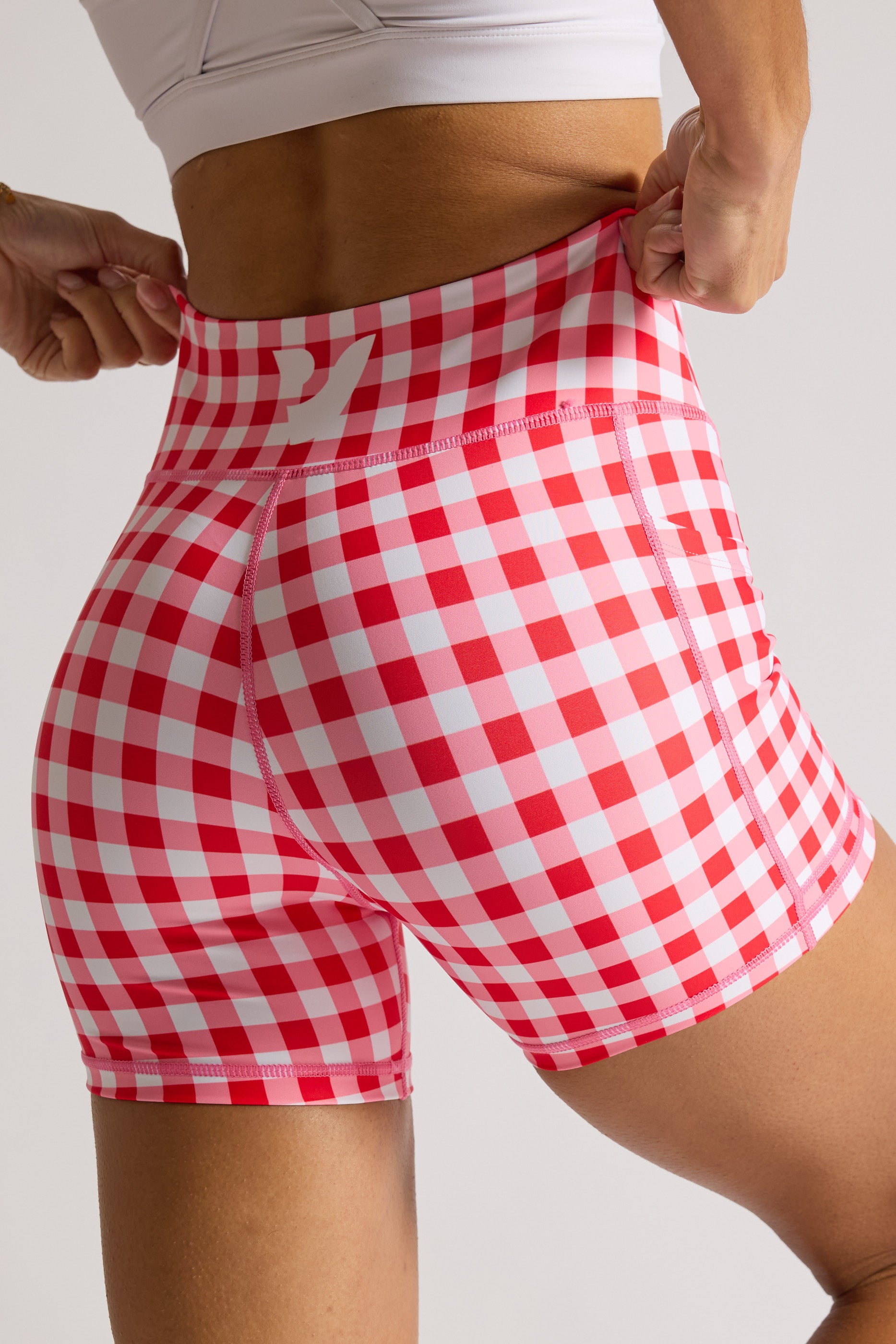 Stylish Gingham 5'' Shorts for Women - Comfortable Summer Casual Shorts for Beach, Picnic, and Outdoor Activities