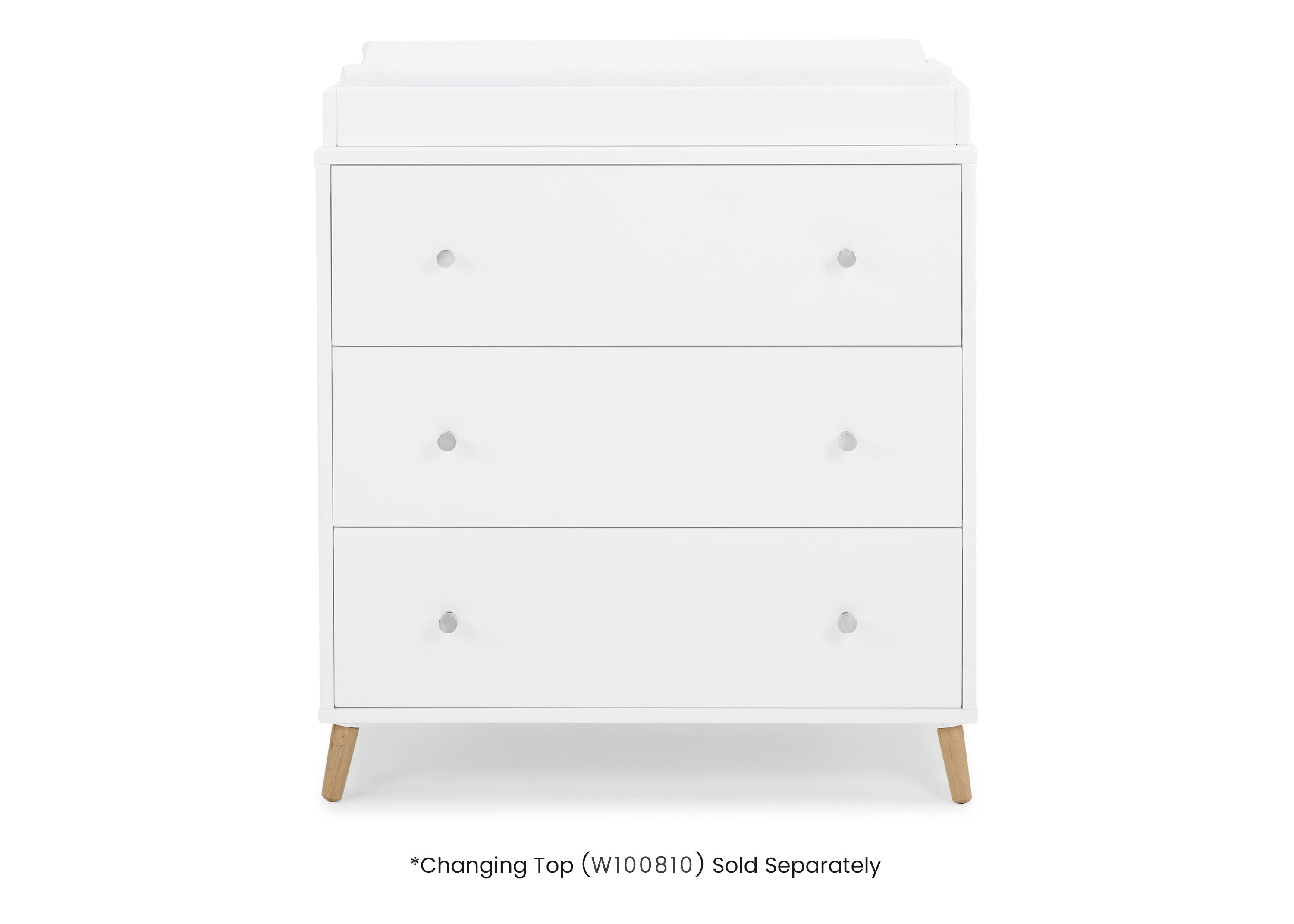 Jordan 3-Drawer Dresser with Interlocking Drawers - Sturdy Bedroom Storage Furniture for Clothes & Accessories | Perfect for Master Bedroom, Guest Room or Dorm Organization