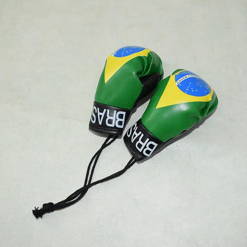 Baby Boxing Gloves for Newborn Photography Props - Mini Simulation Boxing Gloves & Flags for Infant Photo Shoot Decorations | Perfect for 1st Birthday, Sports-Themed Parties & Gender Reveal Photos