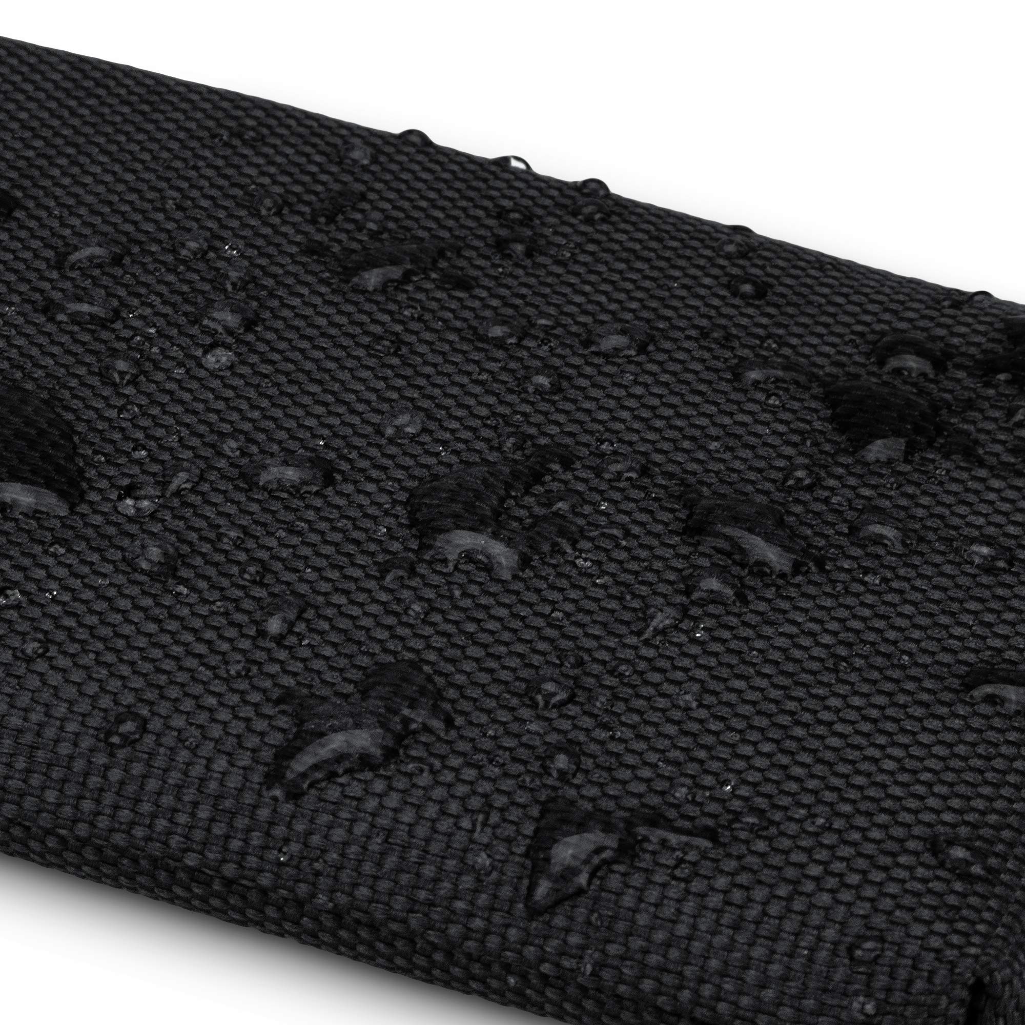 Adore June Classic Recycled Black iPhone 14/15 Plus & Pro Max Case - Eco-Friendly R-PES Fabric Cover | Slim Protective Phone Case for Women & Men | Perfect for Work, Travel & Everyday Use | Made in Europe