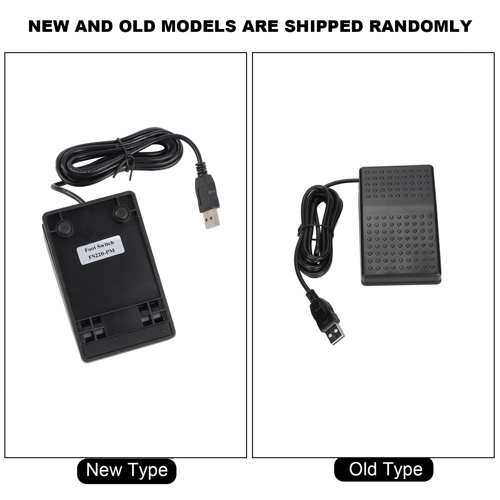 High Sensitivity USB Single Foot Switch - One Key Customizable Computer Keyboard Action Pedal with 2m Cable for PC/Mac - Perfect for Gaming, Transcription, Video Editing & Hands-Free Computer Control