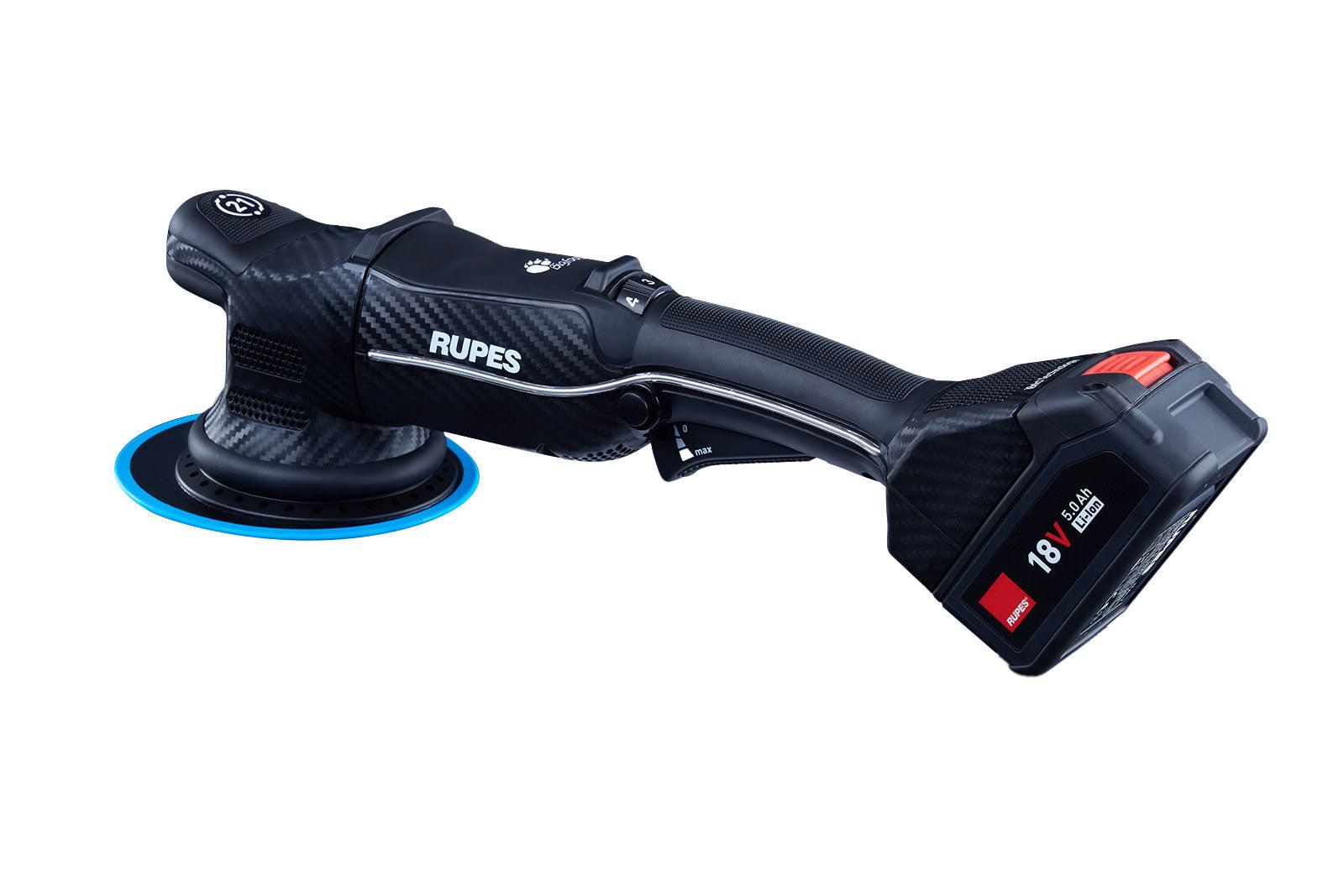 RUPES BigFoot iBrid HLR21 Cordless Car Polisher Kit - Professional Automotive Paint Correction & Detailing Tool for Showroom Finish - Perfect for Car Enthusiasts & Detailers