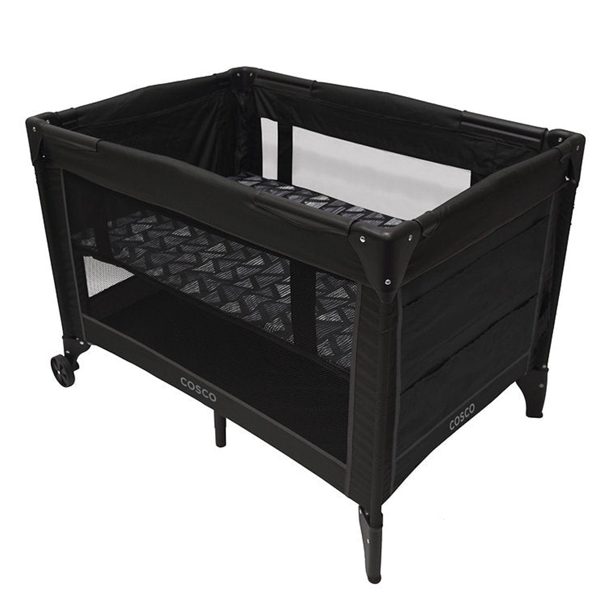 Cosco Funsport Plus Playard - Portable Baby Playpen with Canopy & Storage Bag for Indoor/Outdoor Use - Perfect for Travel, Camping & Home Playtime