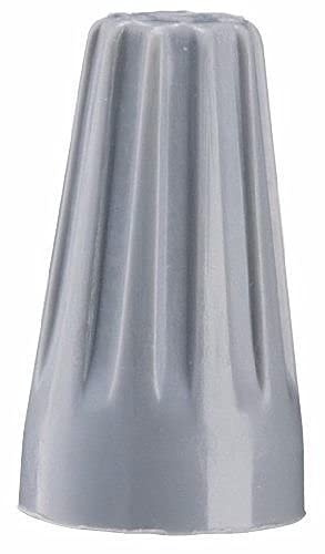 500Pcs Grey Twist-on Wire Connectors - #22-#20 AWG Spring-Loaded Electrical Caps for Easy Installation | Ideal for Home Wiring, DIY Projects & Electrical Repairs