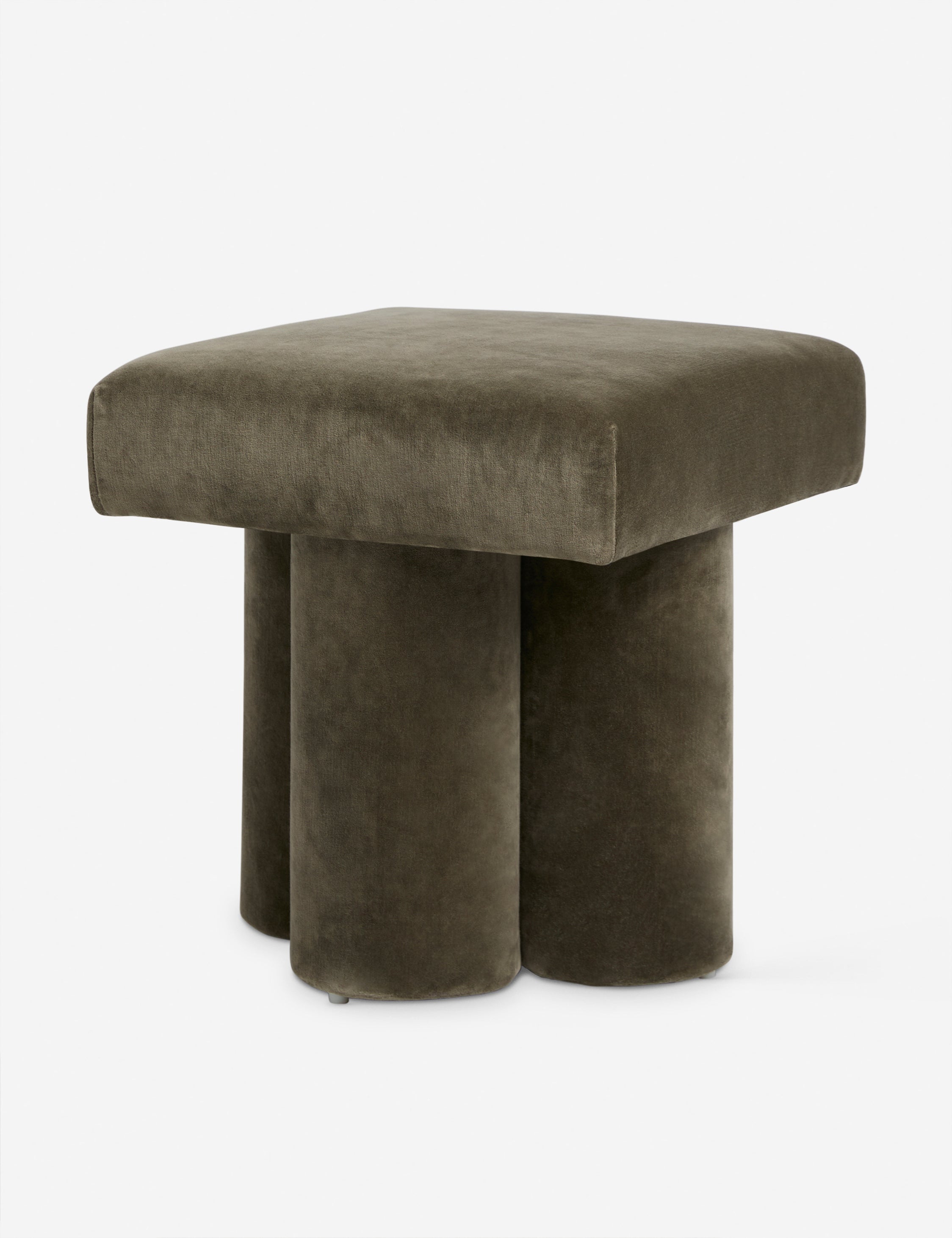 Sarah Sherman Samuel Clover Stool - Modern Boho Accent Stool for Living Room, Bedroom, or Nursery Decor