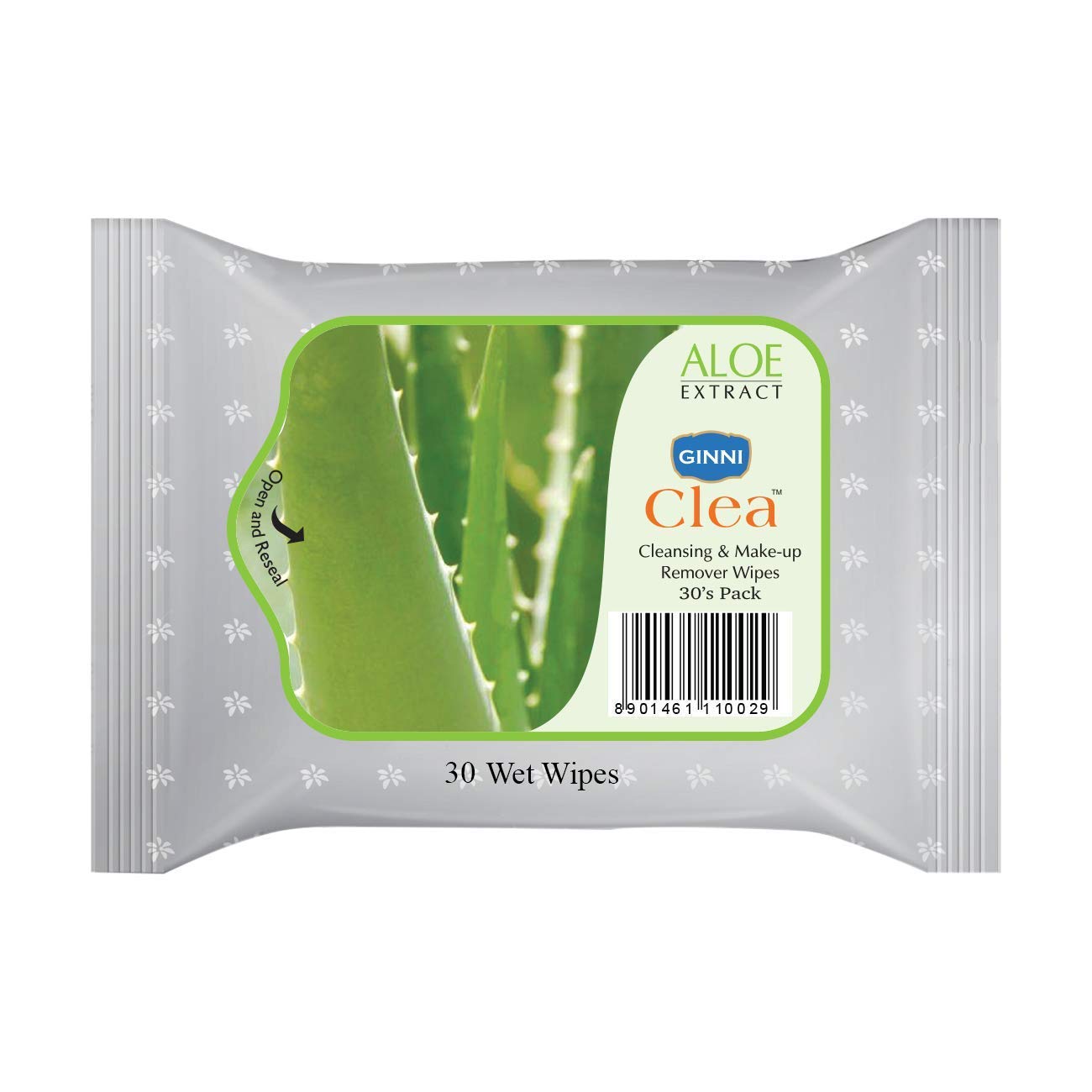 GINNI CLEA Aloe Vera Facial Wet Wipes - 150 Count | Gentle Cleansing & Makeup Remover Wipes for Face | Moisturizing with Aloe Vera | Perfect for Travel, Gym & Daily Skincare Routine