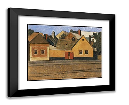 Black Modern Wood Frame with Double Matting