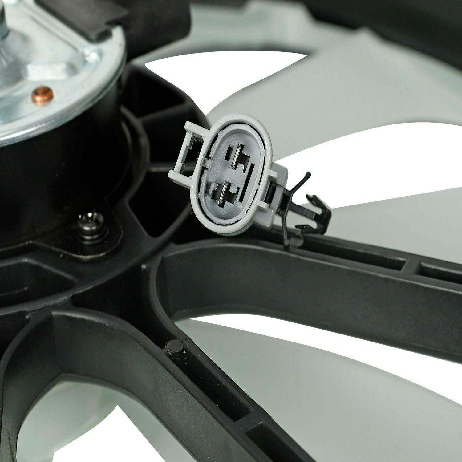 TYFYB Dual Condenser Cooling Radiator Fan 7+9 Blades 12V for 2012-2017 Toyota Camry 2.5L L4 - Compatible with Part Numbers TO3115169, 622760, 674-60106 (Black/White) - Perfect for Engine Cooling & AC System Performance