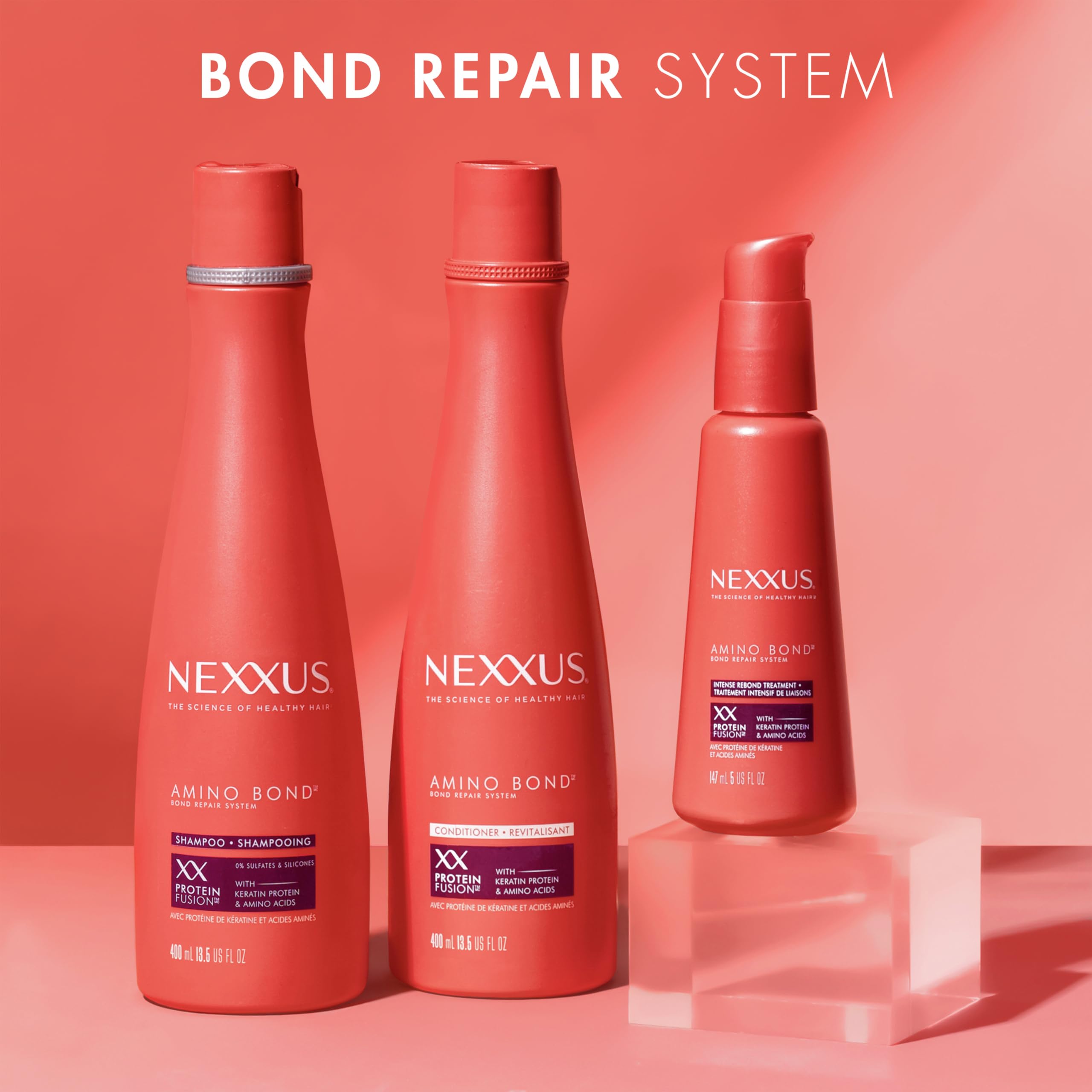Nexxus Intense Bonding Hair Treatment with Amino Acids & Keratin Protein - Repairs Damage & Strengthens Hair (5 oz) - Perfect for Damaged, Color-Treated, or Chemically Processed Hair