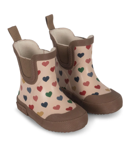 KONGES SLOJD Kids Rain Boots - Waterproof Rubber Welly Boots for Boys & Girls (Sizes 23-28) - Perfect for Outdoor Play, Puddle Jumping & Garden Adventures