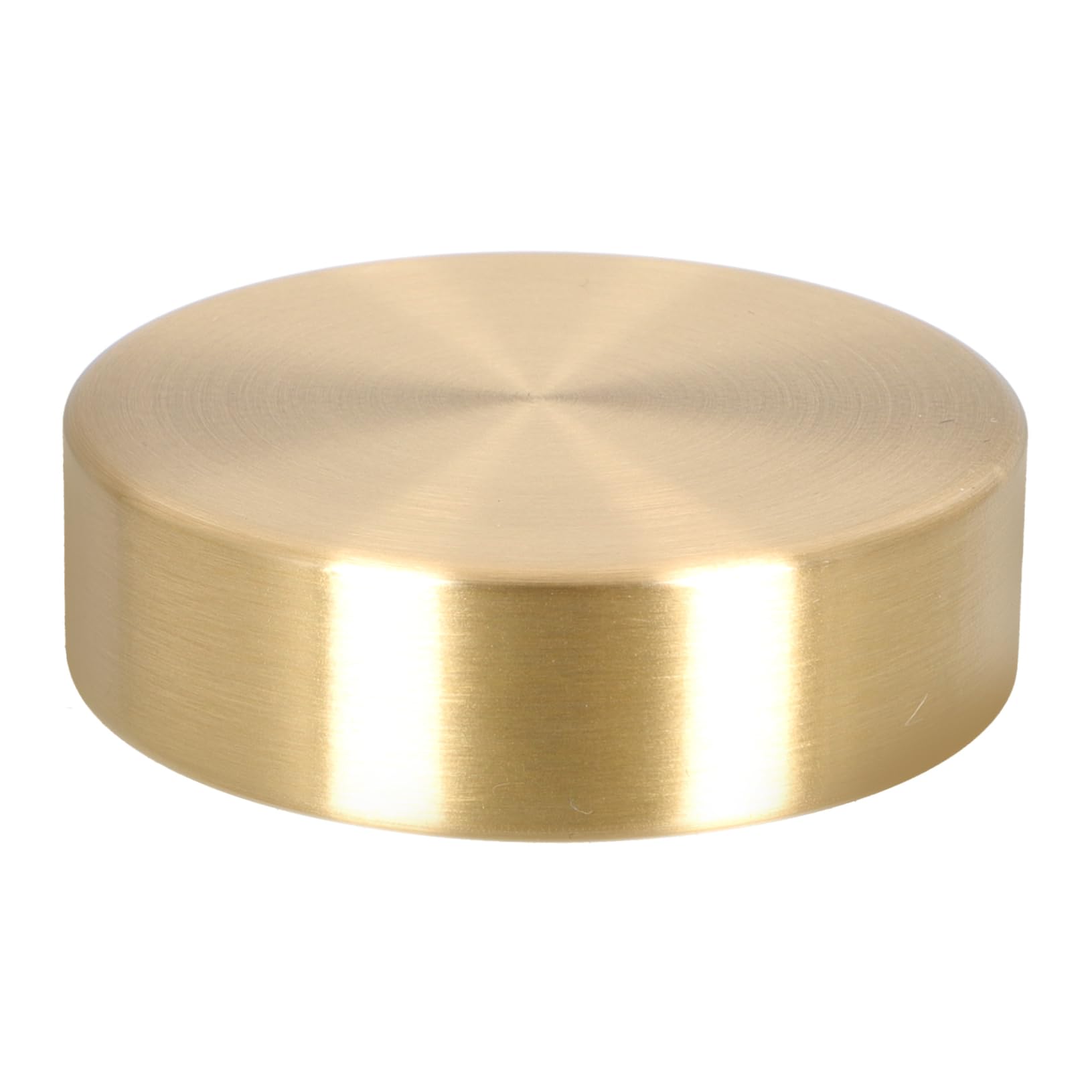 GAROZATION 4-Piece Brass Round Ruler Paperweight Set - Heavy Duty Letter Holder & Drawing Tool for Office, Home Desk, and Art Studio Use
