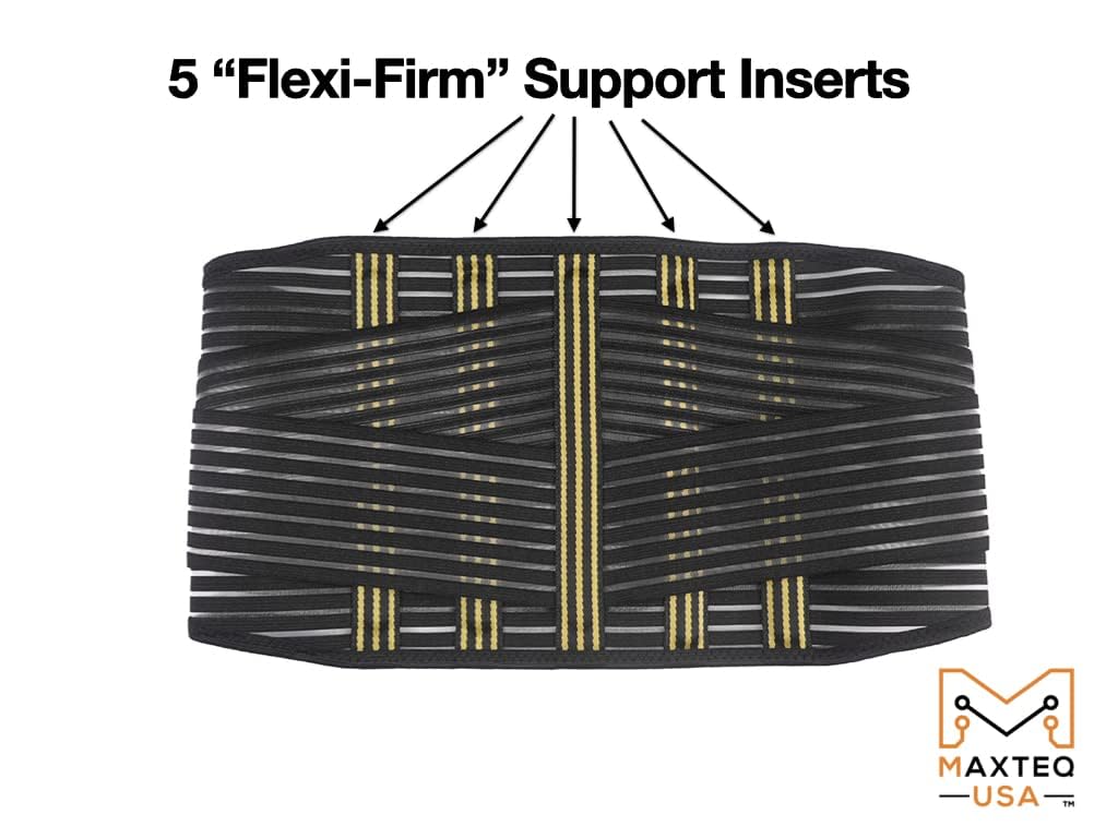 Best Back Brace for Lower Back Pain Relief - Breathable & Adjustable Lumbar Support Belt for Herniated Disc, Sciatica & Scoliosis - Ideal for Office Work, Driving & Post-Surgery Recovery