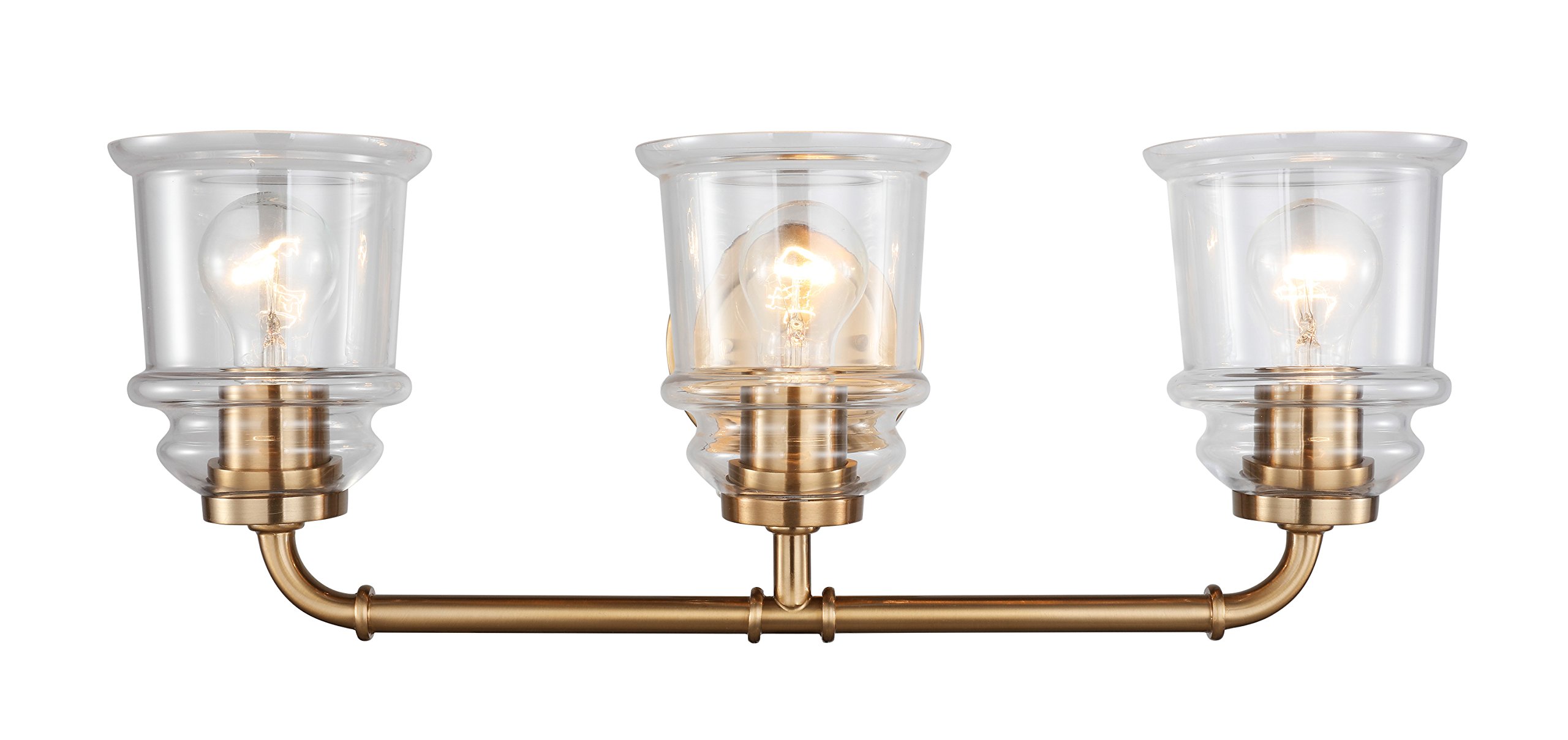 Elliot Bath Faucet in Polished Brass - Vintage Style Bathroom Sink Faucet with Cross Handle for Classic & Modern Bathrooms