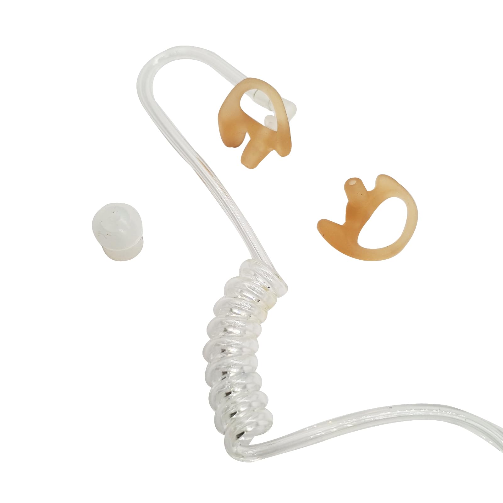 Skin Tone IFB Earpiece - Single Ear Universal Broadcast Headset with 3.5mm Jack | In-Ear Wired Monitor Headphones for TV Anchors, Podcasters & Reporters | Compatible with iPhone & Android Phones | Ideal for Live Broadcasting, News Reporting & Studio Monitoring