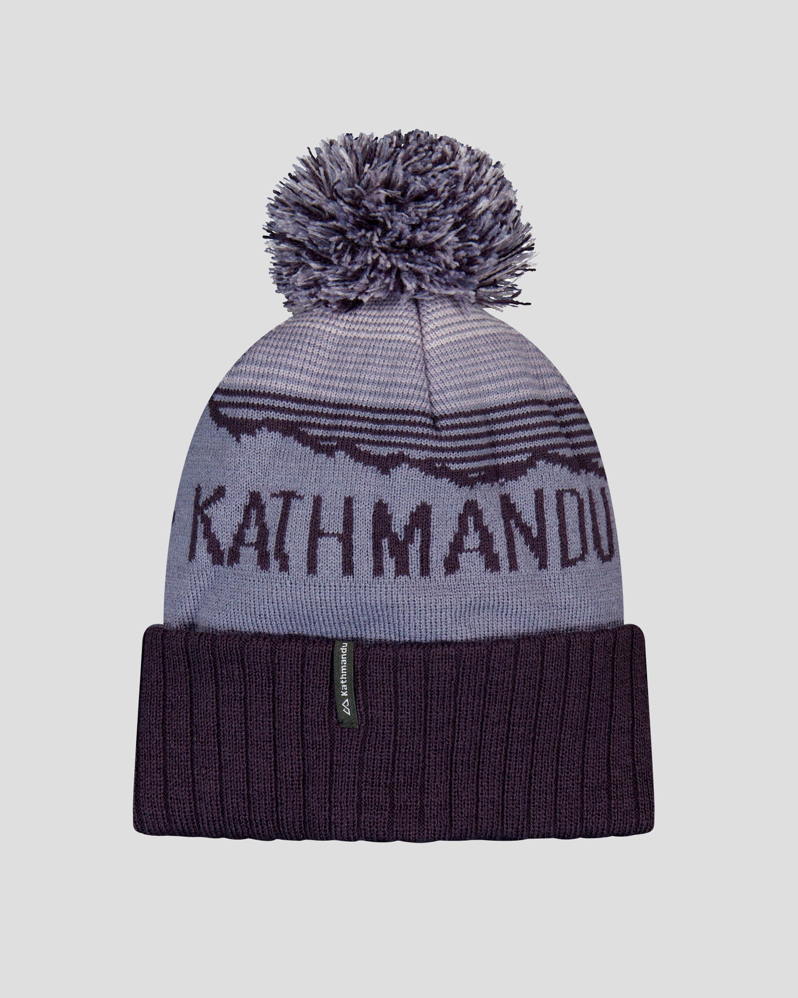 MTN Skies Pompom Beanie - Soft Winter Hat for Women & Men, Hazey Orbit Design - Perfect for Skiing, Snowboarding & Cold Weather Activities