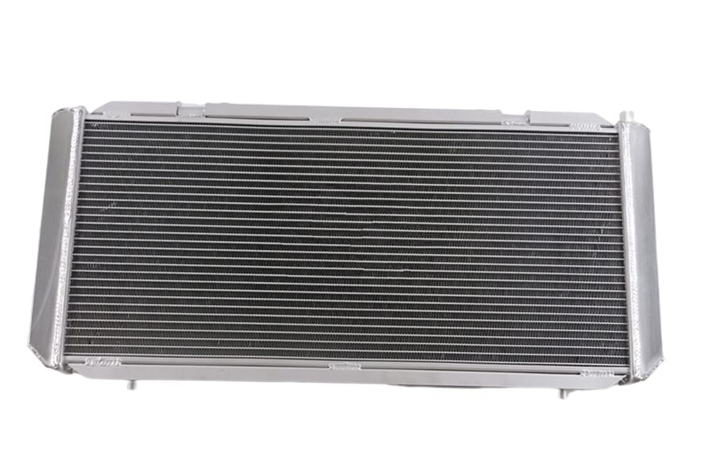 High Performance 2-Row Aluminum Radiator with Dual Fans for 1990-1997 Toyota MR2 3SGTE SW20 (2.0L L4 MT) - Perfect for Racing, Daily Driving & Engine Cooling Upgrades