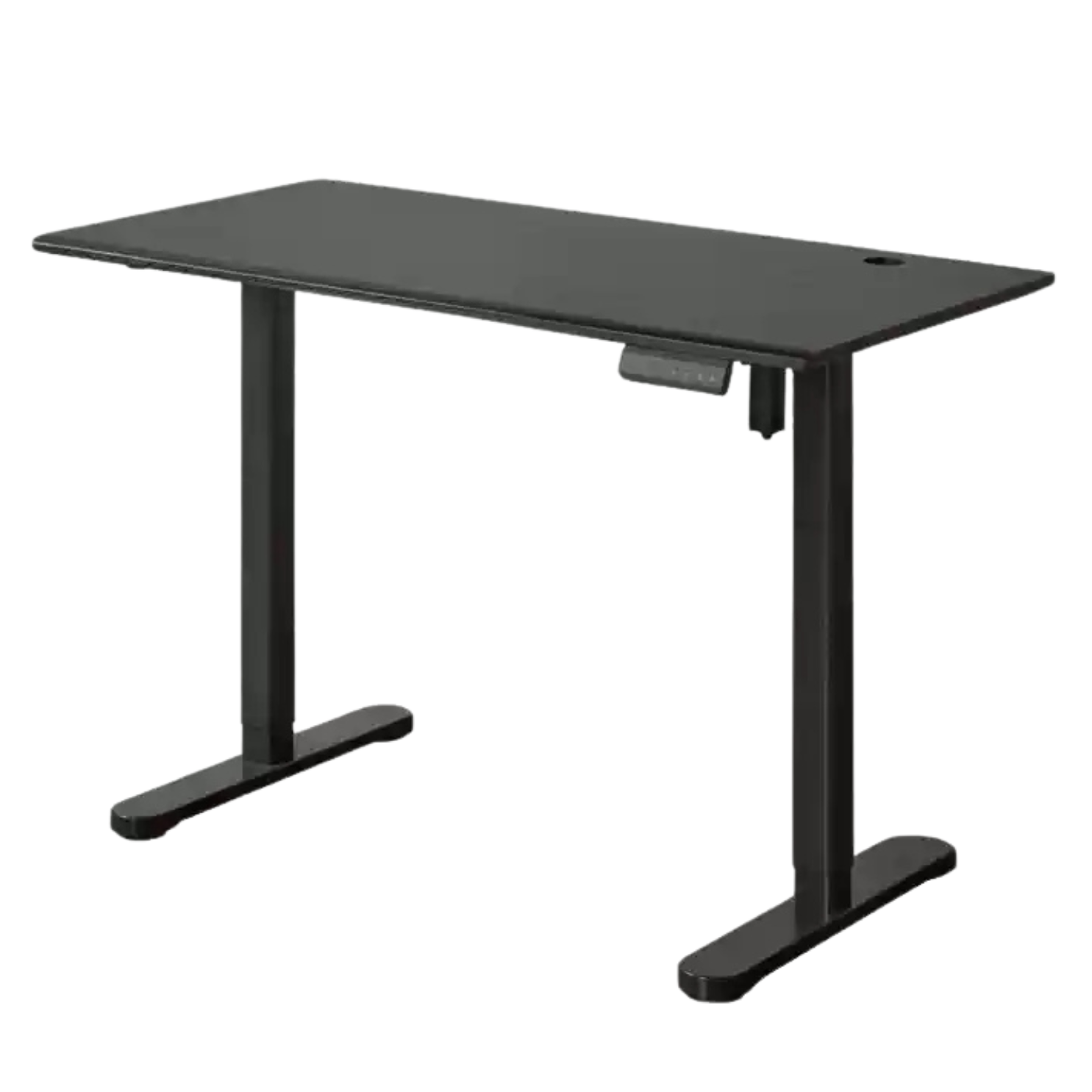 Solid Oak Wood Electric Height Adjustable Standing Desk - Ergonomic Home Office Desk for Work & Study