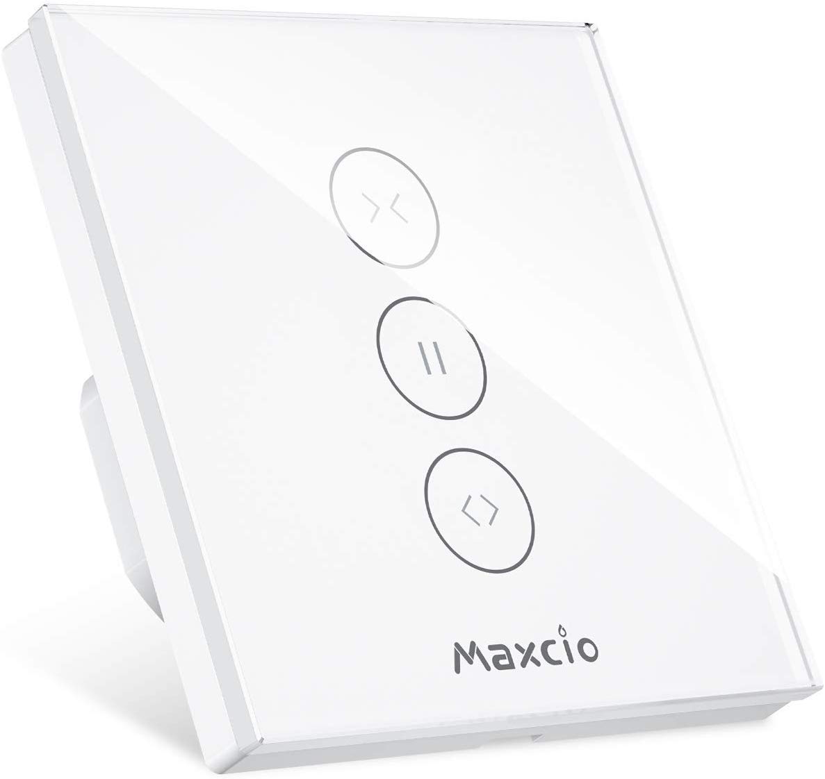 Maxcio WiFi Smart Roller Shade Switch - Compatible with Alexa & Google Home, Timer & Group Control for Awnings, Blinds & Curtains - White | Perfect for Smart Home Automation & Energy Savings