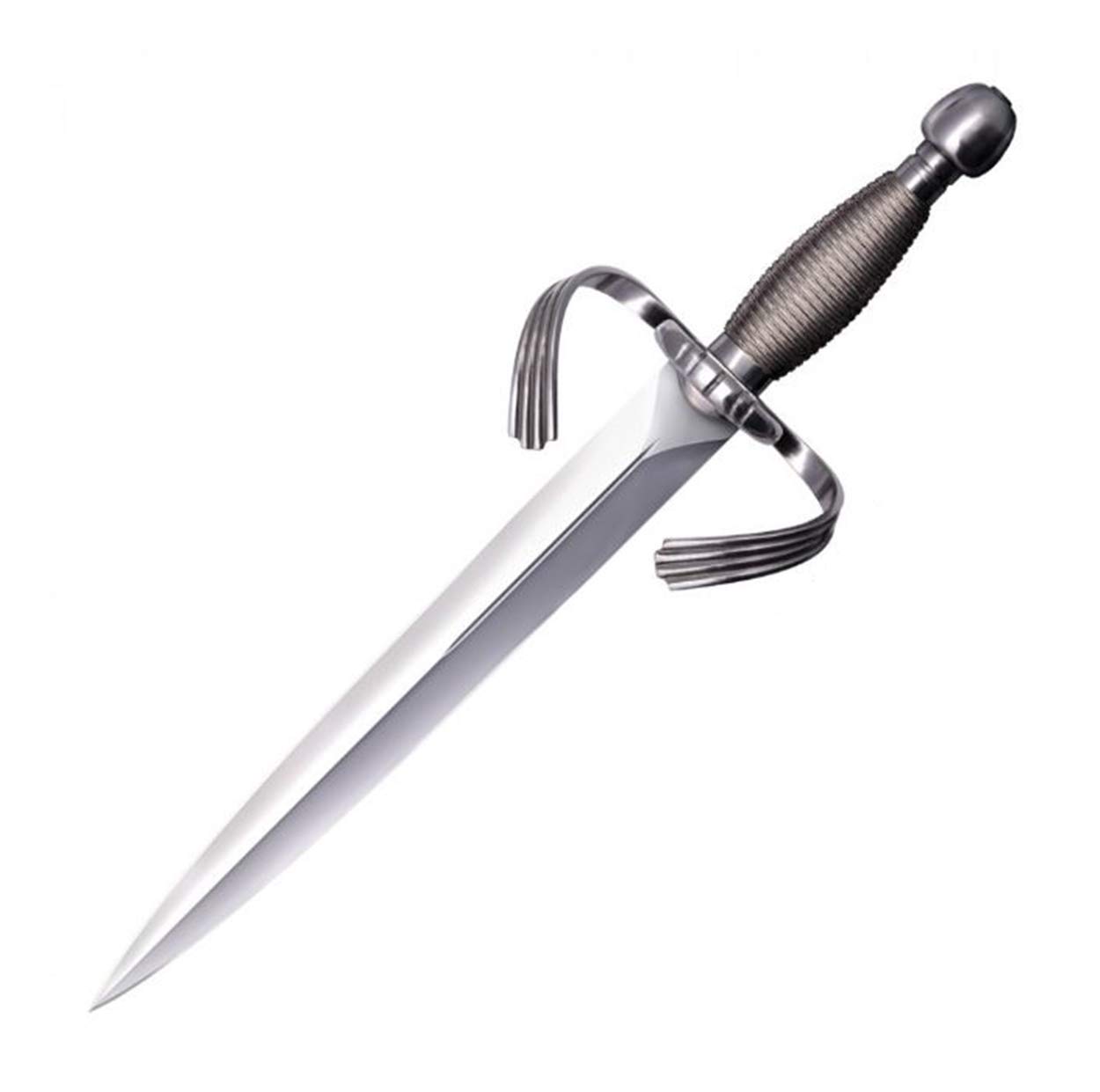 Cold Steel Large Parrying Dagger with Sheath - High Carbon Steel Blade for Self Defense, Medieval Reenactment & Collectors | Perfect for LARP, Cosplay & Historical Combat Training