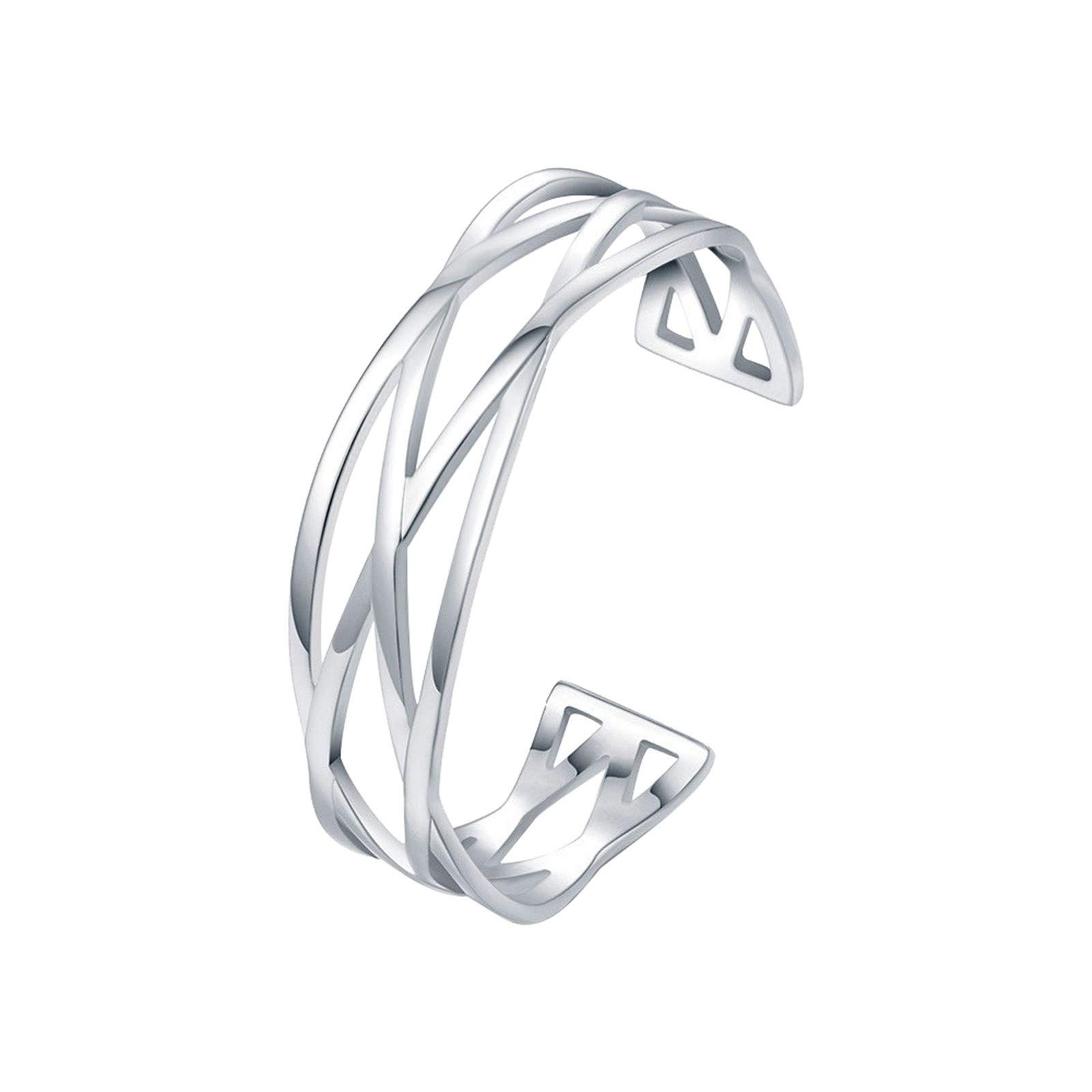 Elegant Hollow Bangle Bracelets for Women - Stylish Wide Fashion Bracelet Set - Perfect for Parties, Weddings & Everyday Wear