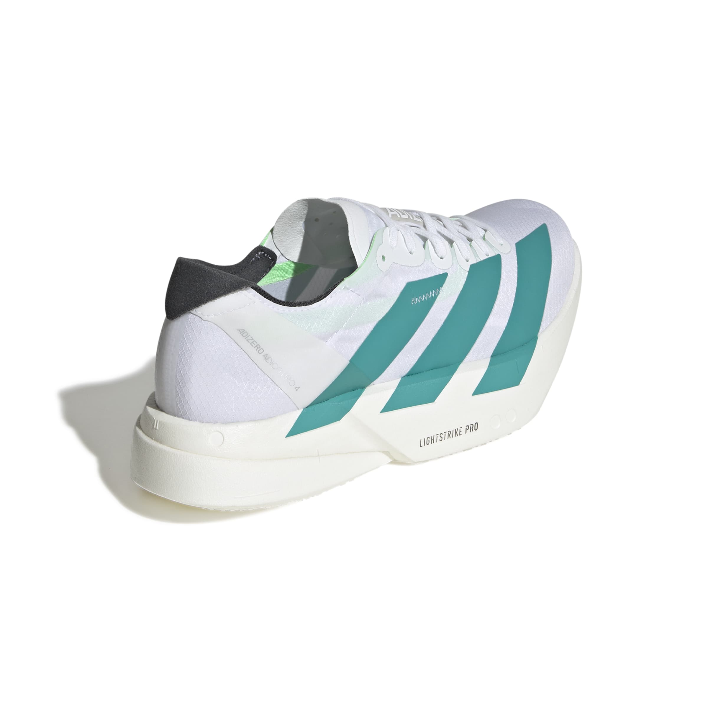 Adidas Women's Adizero Adios Pro 4 Running Shoes - Lightweight Carbon Fiber Racing Sneakers for Marathon & Road Running (White/Purple/Black)