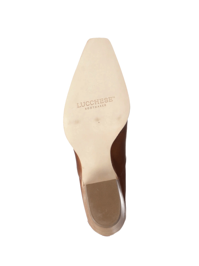 Lucchese I6115 Women's Western Mule Boots in Golden Tan - Stylish Cowgirl Shoes for Country Dancing & Casual Wear