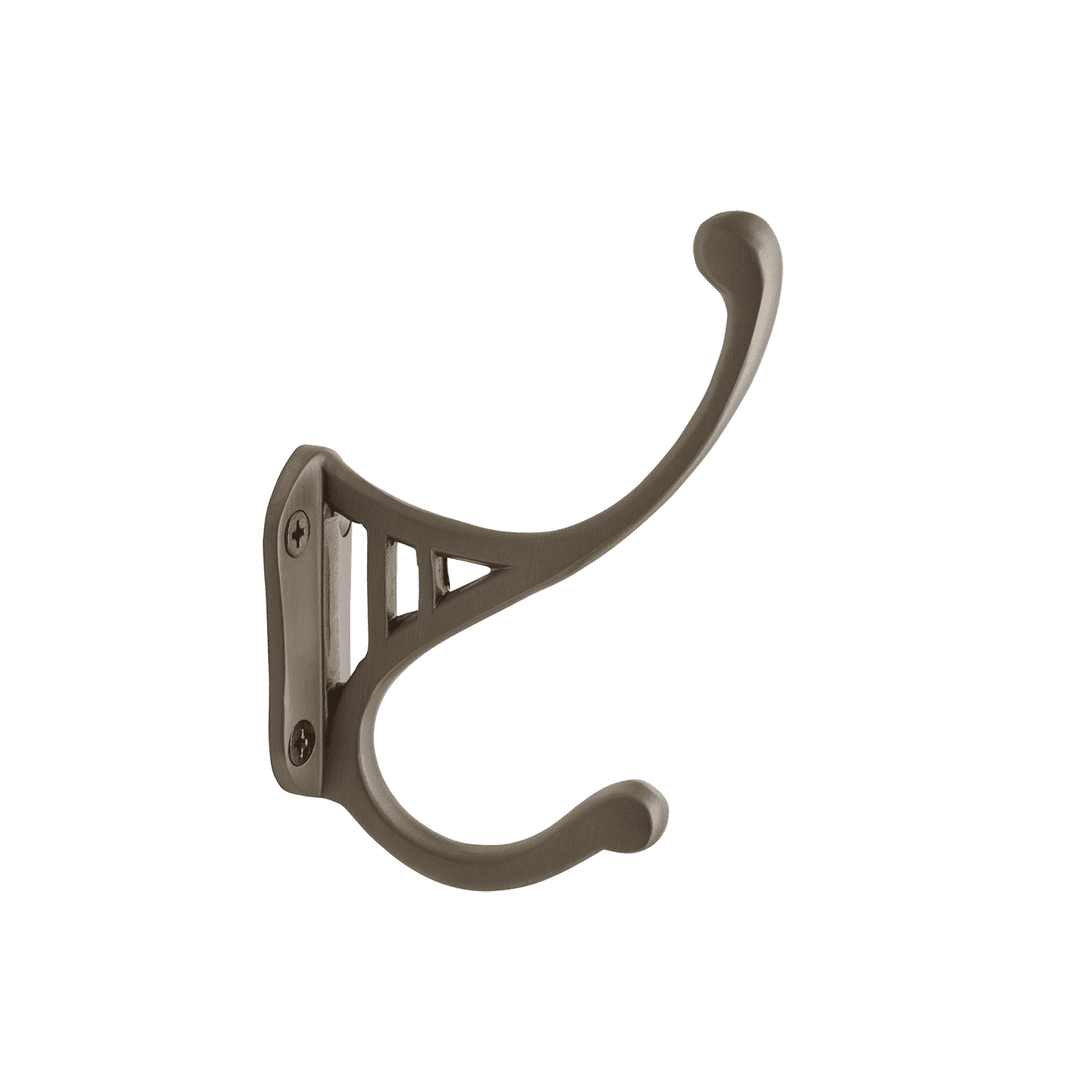 Vintage Satin Nickel Coat Hook - Wall Mounted Rustproof Entryway Hooks for Hanging Coats, Hats, Bags & Keys - Perfect for Hallway, Mudroom, Bathroom & Closet Organization