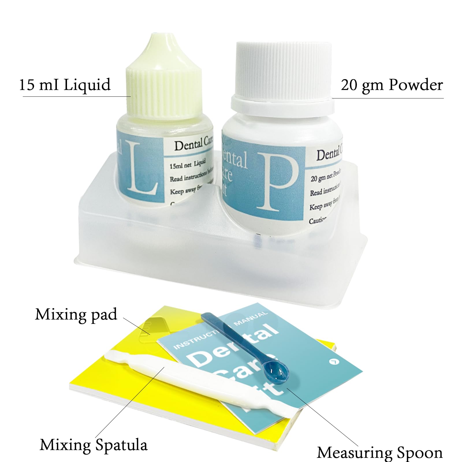 Tooth Repair Kit - Dental Filling Kit for Broken Teeth, Gaps, Crowns & Bridges - Complete Dental Care Solution for Home Use - Perfect for Emergency Tooth Repair and Oral Hygiene Maintenance
