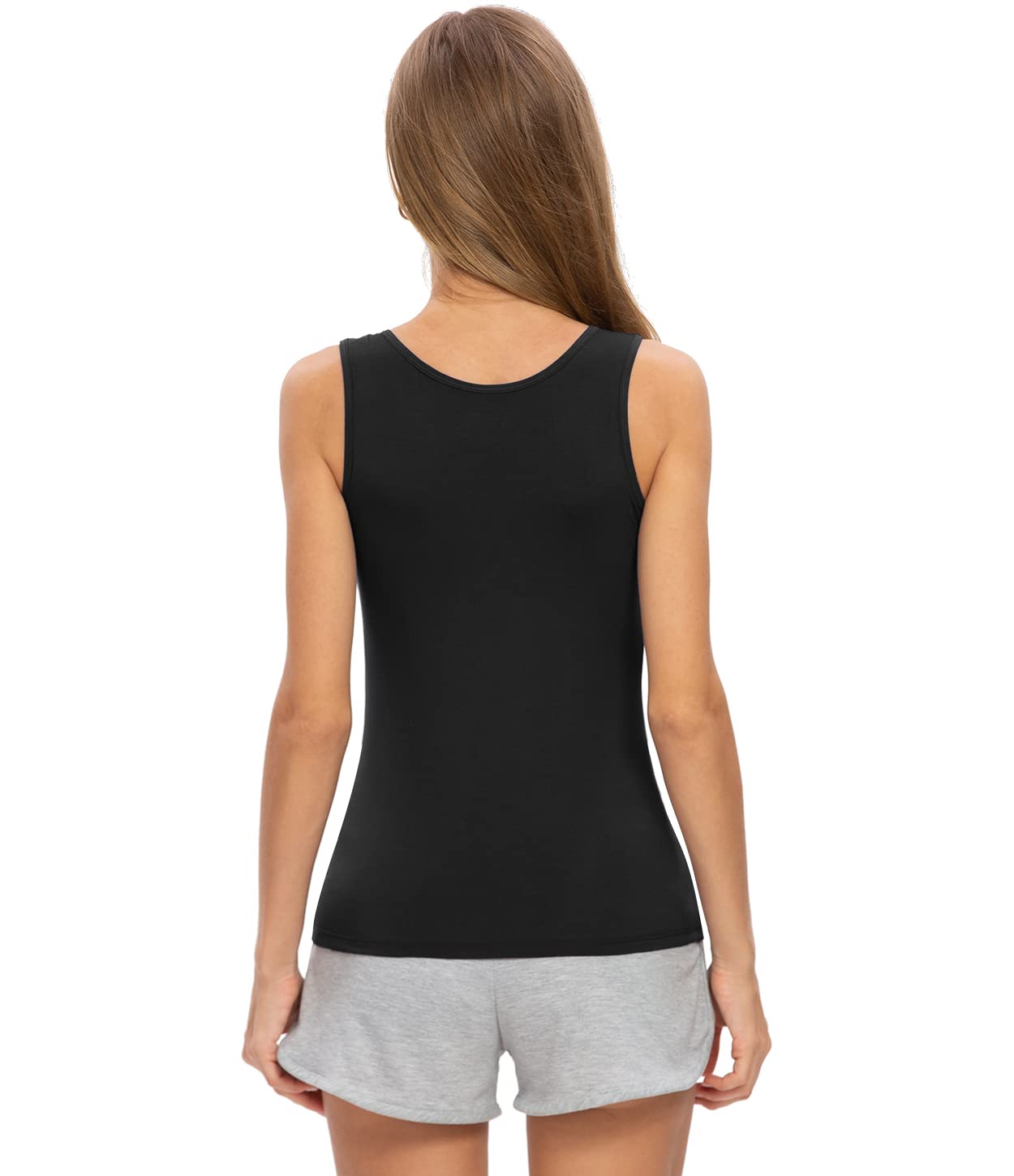 Vislivin Women's Super Soft Stretch Casual Tank Tops - 3/4 Pack Comfy Sleeveless Shirts for Everyday Wear, Lounge & Summer Outfits