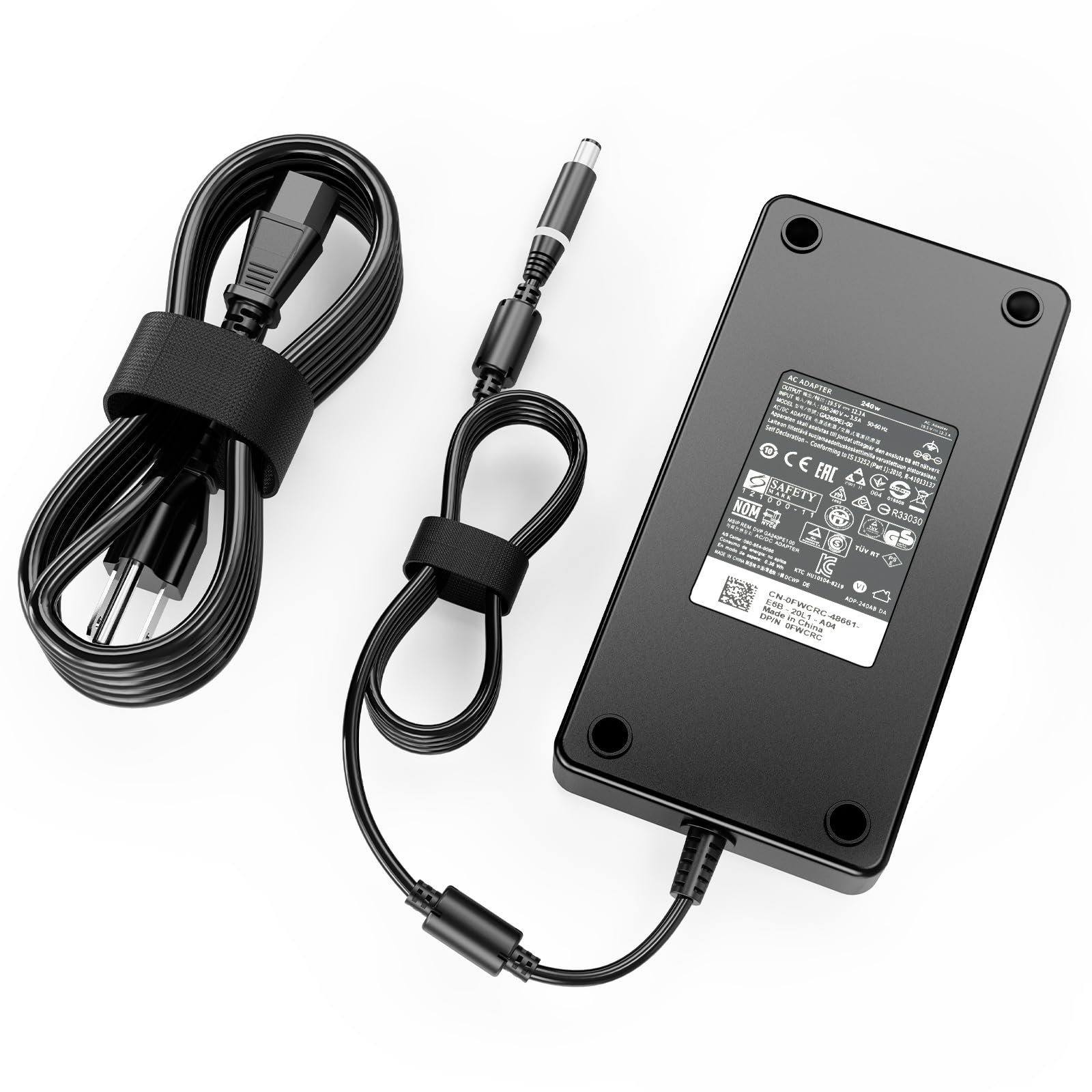240W AC Power Adapter Charger for Dell G3 G5 G7 G15 G16 Gaming Laptops - Fast Charging Replacement Power Cord - Perfect for Gaming, Work & Travel