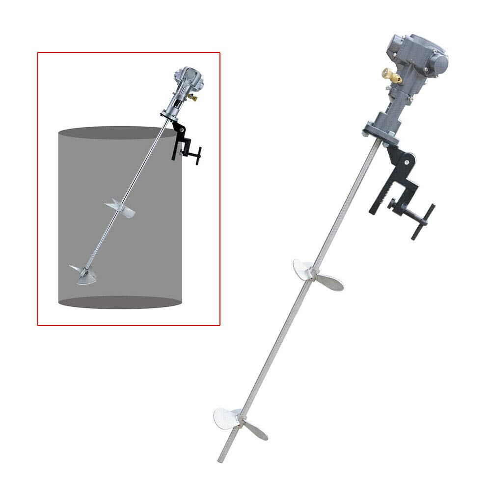 CNCEST 1/2HP 50 Gallon Automatic Paint Mixer - Pneumatic Bracket Stirring Machine with Stainless Steel Clip - Perfect for Professional Paint Shops, Auto Body Repair & Industrial Coating Applications