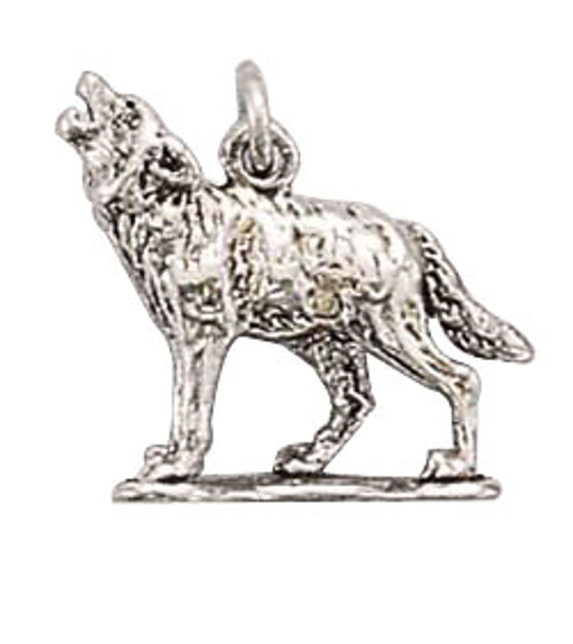 Sterling Silver 1.5mm Box Chain Necklace with 3D Howling Wolf Pendant for Men & Women - Perfect for Gifts, Everyday Wear, and Outdoor Adventures