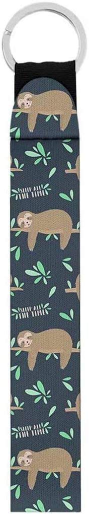 SEANATIVE Sloth Keychain Holder for Women & Men - Cute Lanyard for Keys
