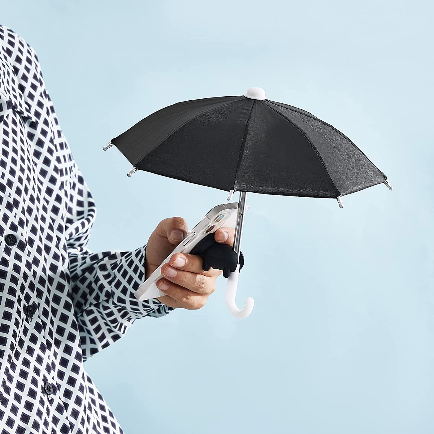 4pcs Phone Umbrella Holder - Anti-Glare Sun Shade Cover with Suction Cup Stand for Cell Phones | Outdoor Sun Shield for Beach, Pool, and Car Use