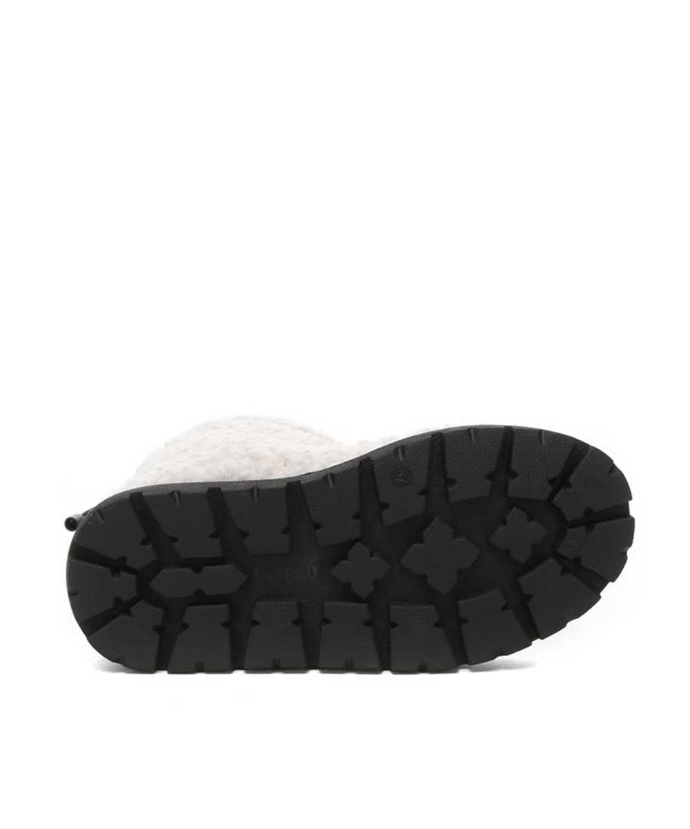 Women's Warm Plush Wool Winter Boots - Cozy Slip-On Snow Boots for Women, Perfect for Cold Weather, Snow Days & Indoor Comfort
