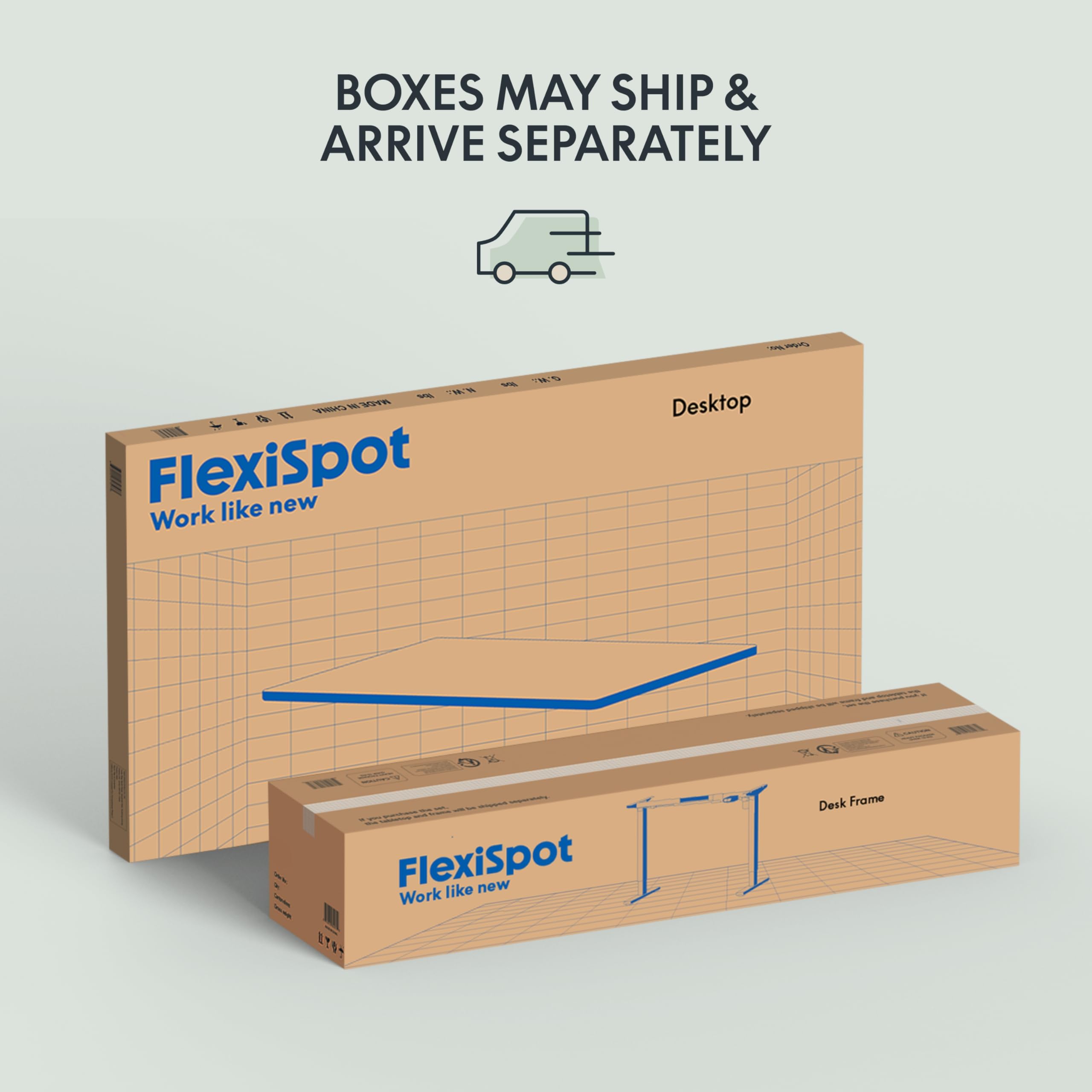 FLEXISPOT EN1 Electric Height Adjustable Standing Desk 55 x 28 Inches - Sit Stand Home Office Desk with White Frame & 55