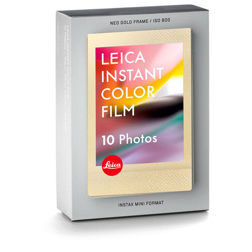 Leica SOFORT Instant Camera Color Film Pack - 10 Exposures for Vibrant Prints | Perfect for Parties, Travel & Memorable Moments