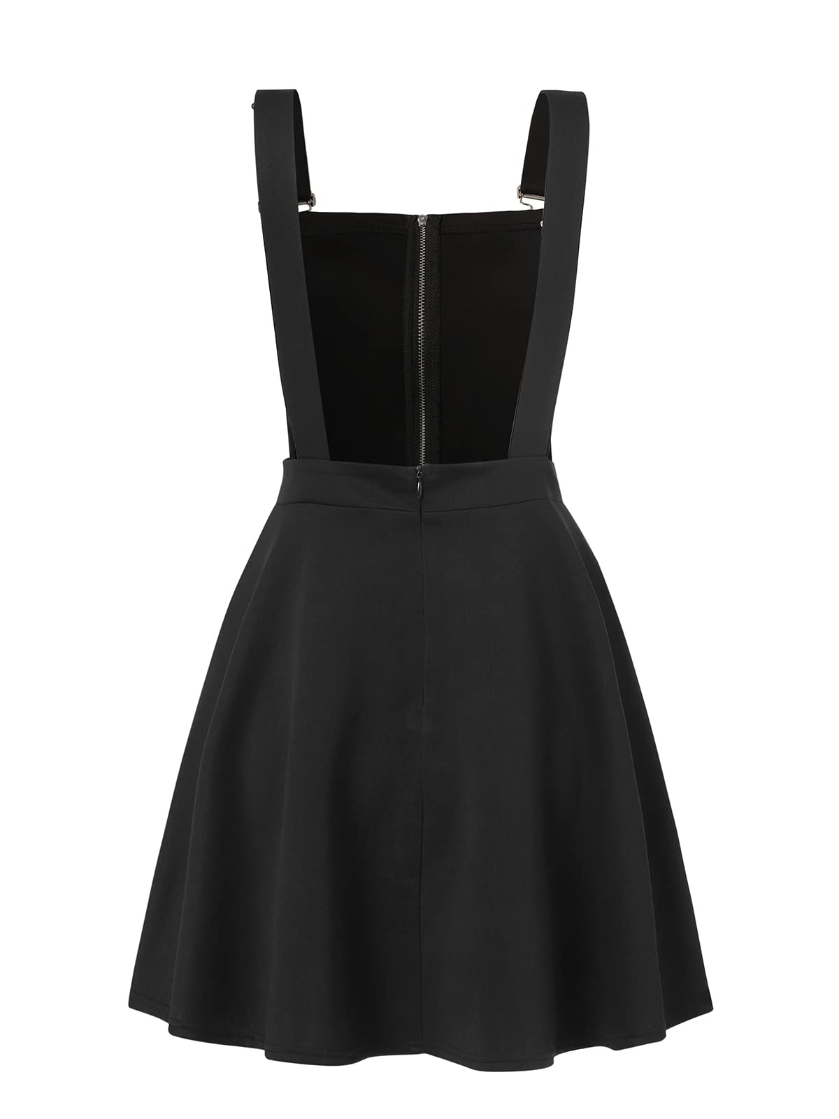 YOINS Women's Tartan Pinafore Dress - Plaid Pleated Mini Skirt with Suspenders | Cute Gingham Overalls for Casual Wear, Date Night & Vintage Fashion