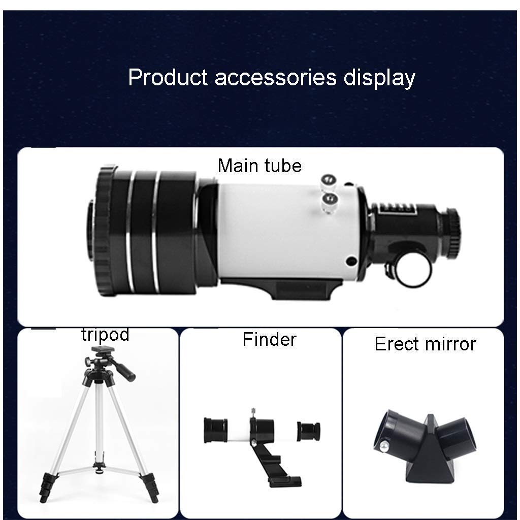 JWQPAD 70mm Aperture Refractor Telescope for Kids & Adults - Portable Travel & Astronomical Telescope with Tripod & Carry Bag - Perfect for Stargazing, Bird Watching, and Outdoor Adventures