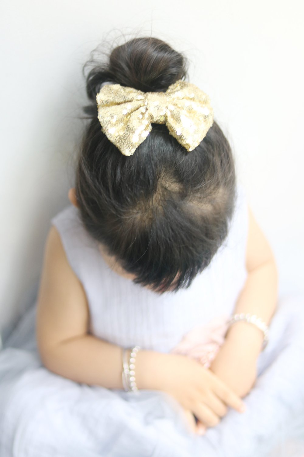 Missgrace Gold Hair Bows for Girls - Elegant Hair Clips for Parties & Weddings